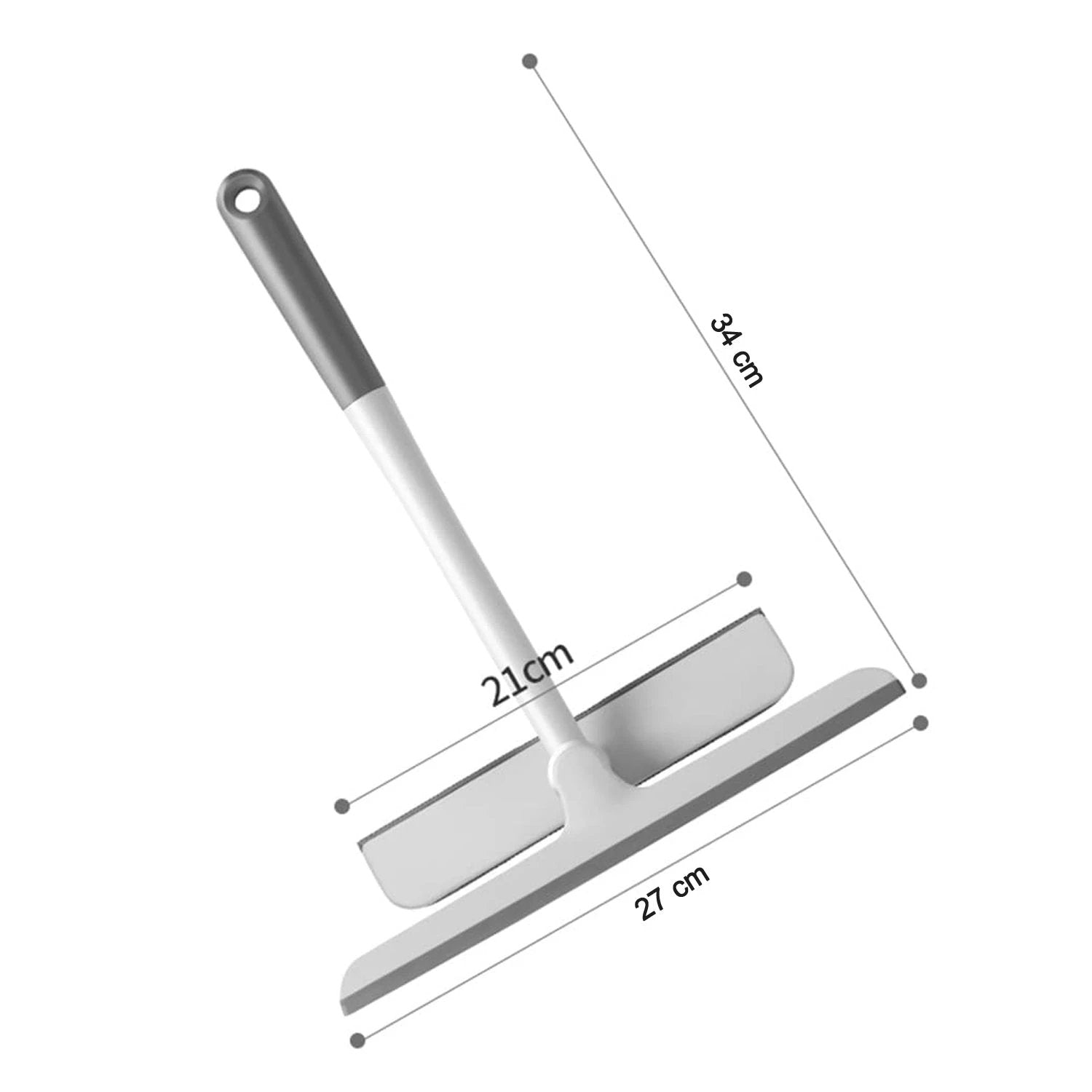 2-in-1 Window Glass Cleaning Wiper With Microfiber Pad by Wukusy