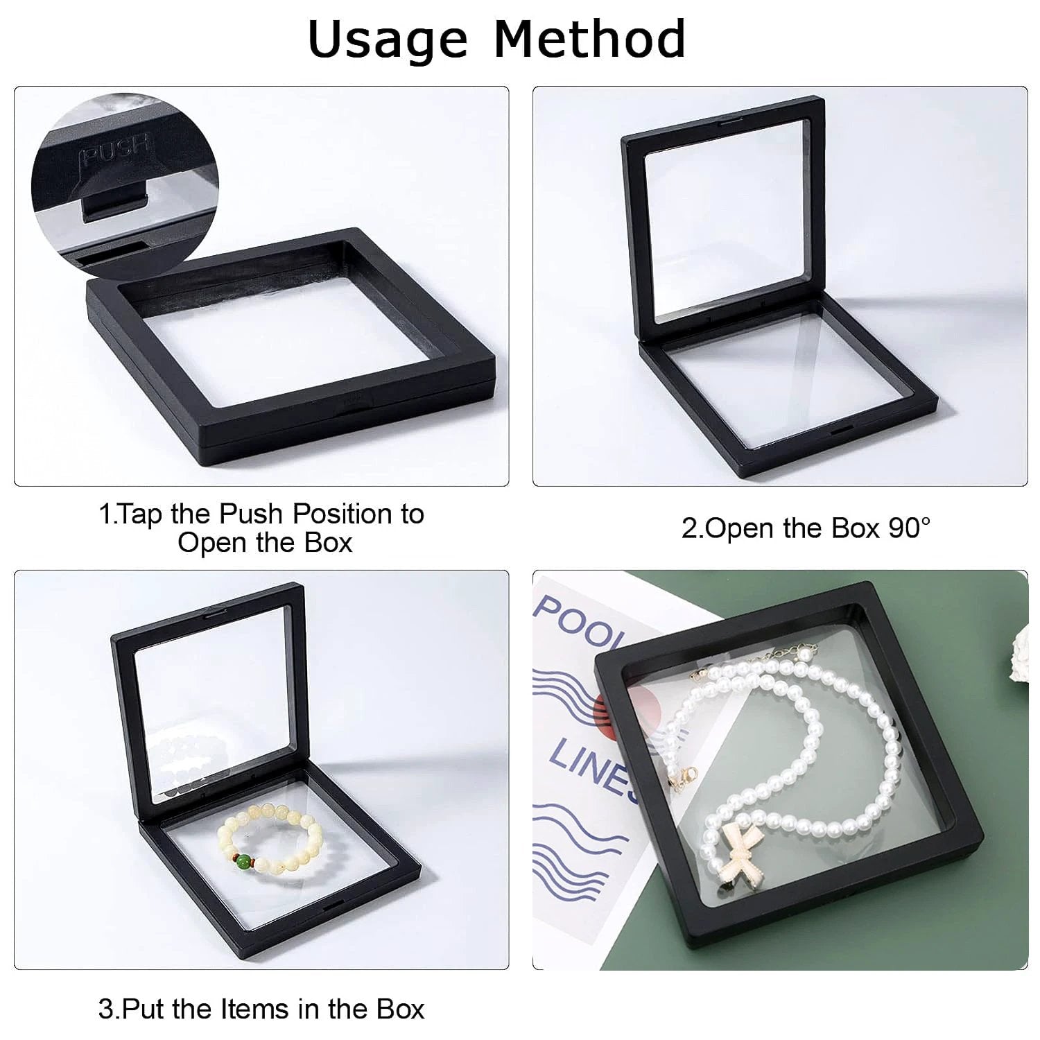 Transparent Jewellery Display Box (11x11 Cm  1 Pc) - 69kart