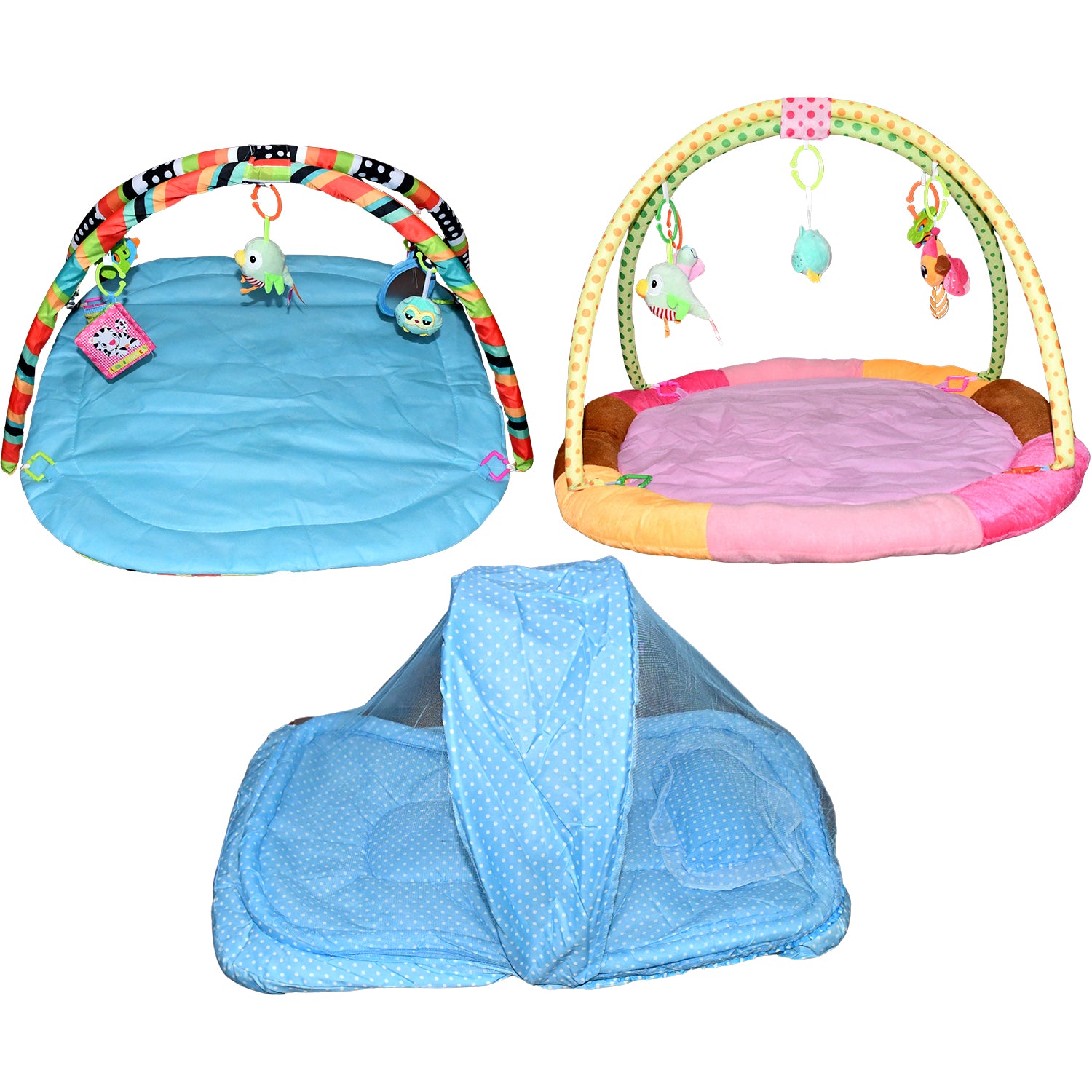 Multipurpose Baby Play Gym Sleeping Mat Mix Design