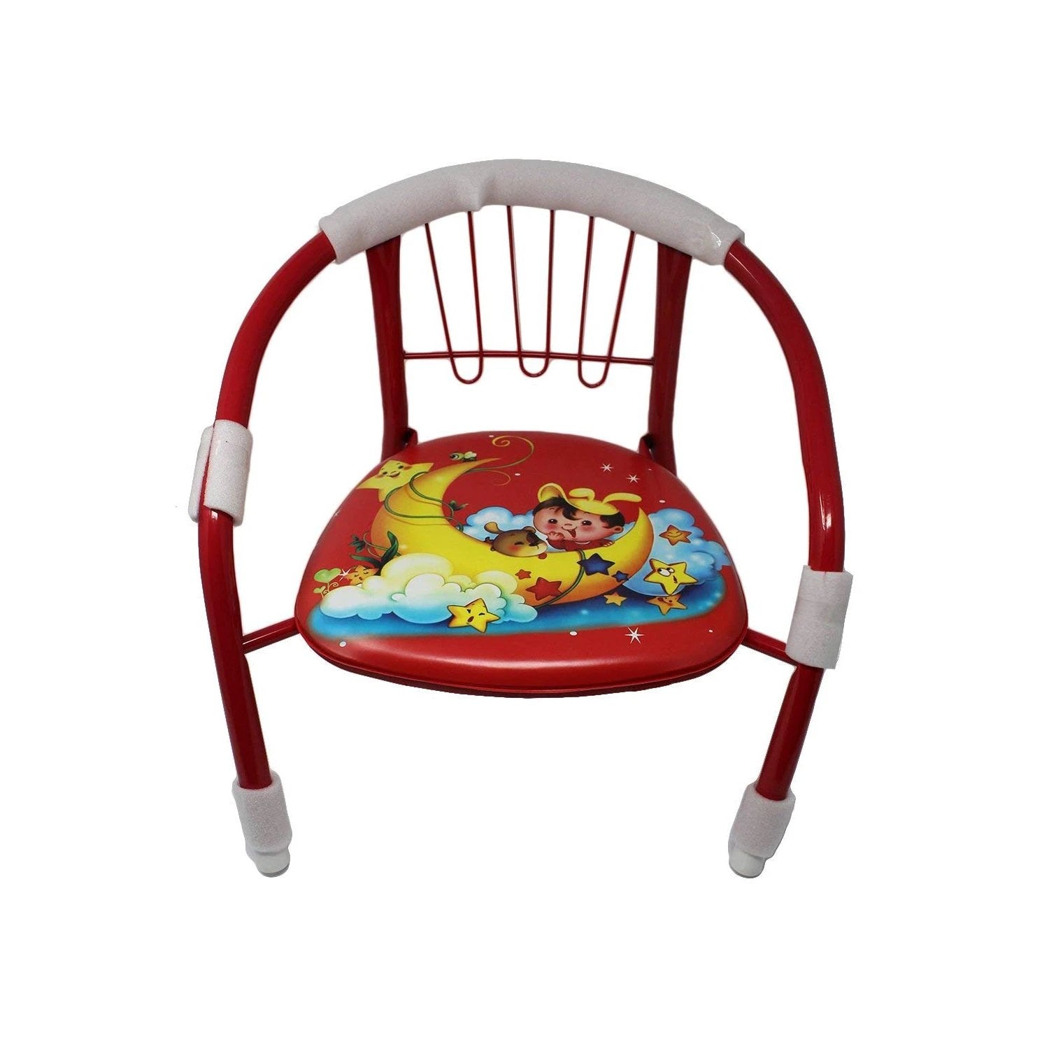 1257 Multicolor Cartoon Design Baby Chair With Metal Backrest Frame Sound Seated Soft Cushion For Kids Toddlers (Moq - 4 Pcs) by Wukusy