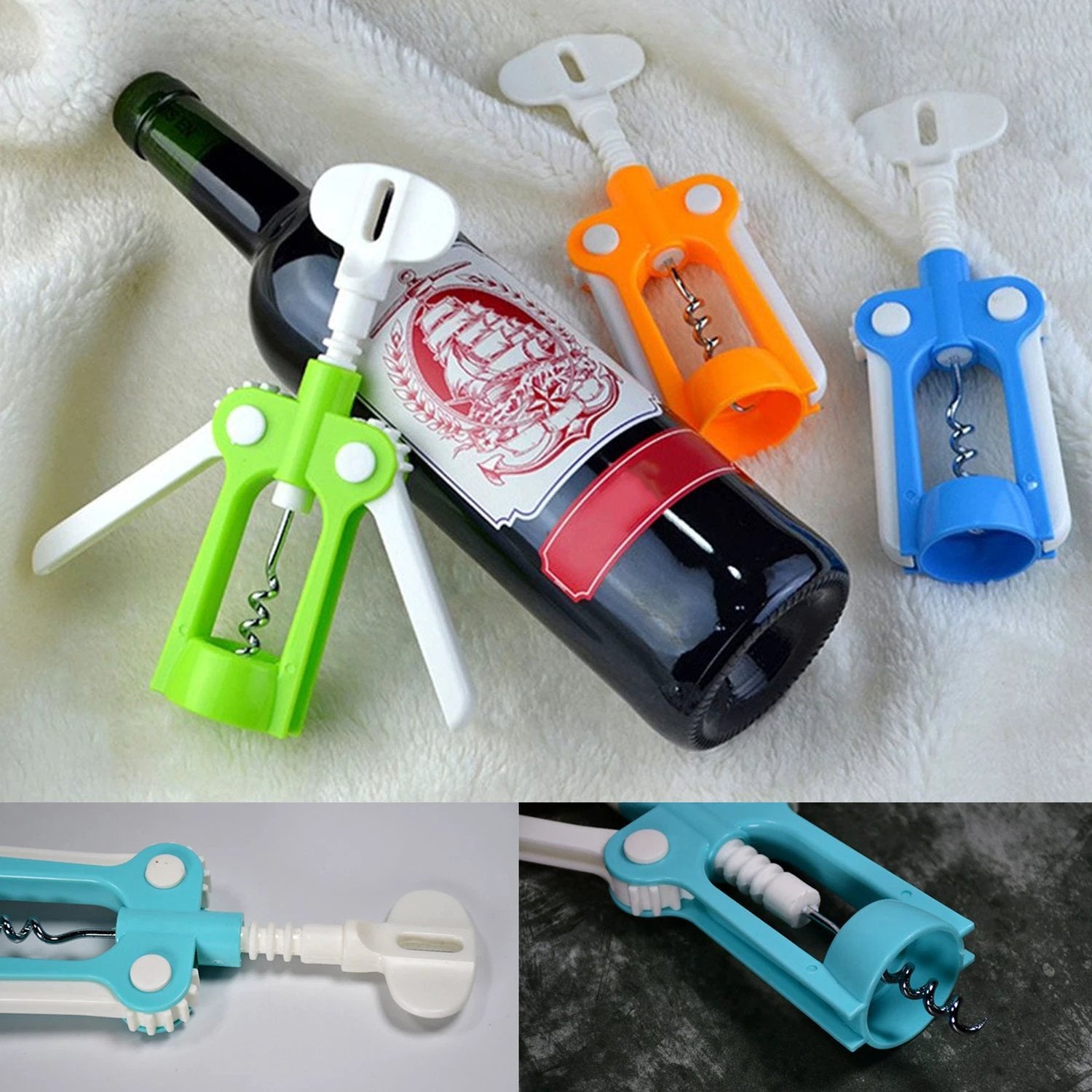 2816 Waiter Wine Corkscrew Bottle Beer Cap Opener For Restaurants Bar Home - 69kart