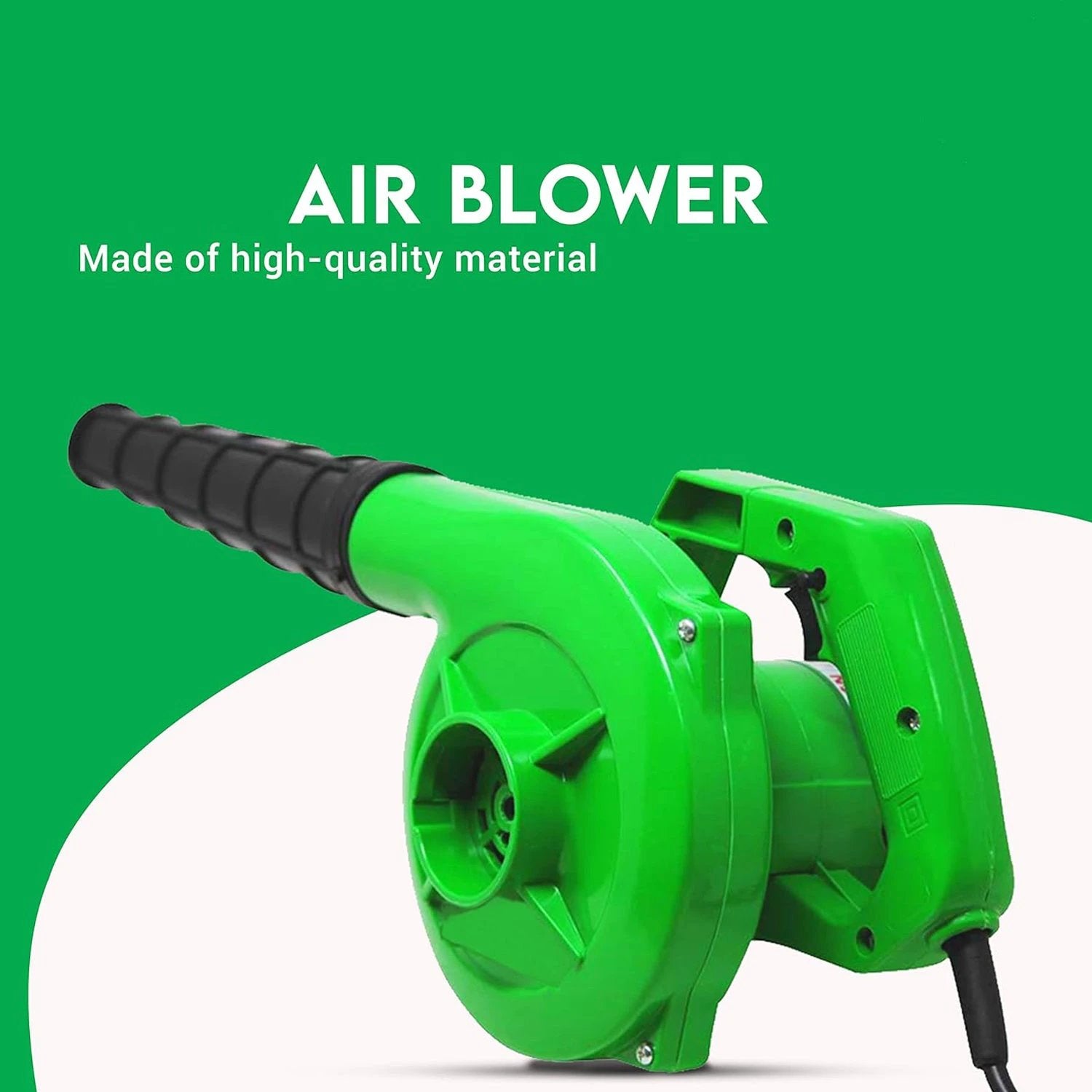 3158 650v Blower Portable Rifel Range Heavy Duty Air Blower Electric Air Blower For Homeofficecarpccomputer Dustgaragepatiogarden Leaftrash Cleaning  (350w 2.3 M3min 13000 Rpm Green) - 69kart