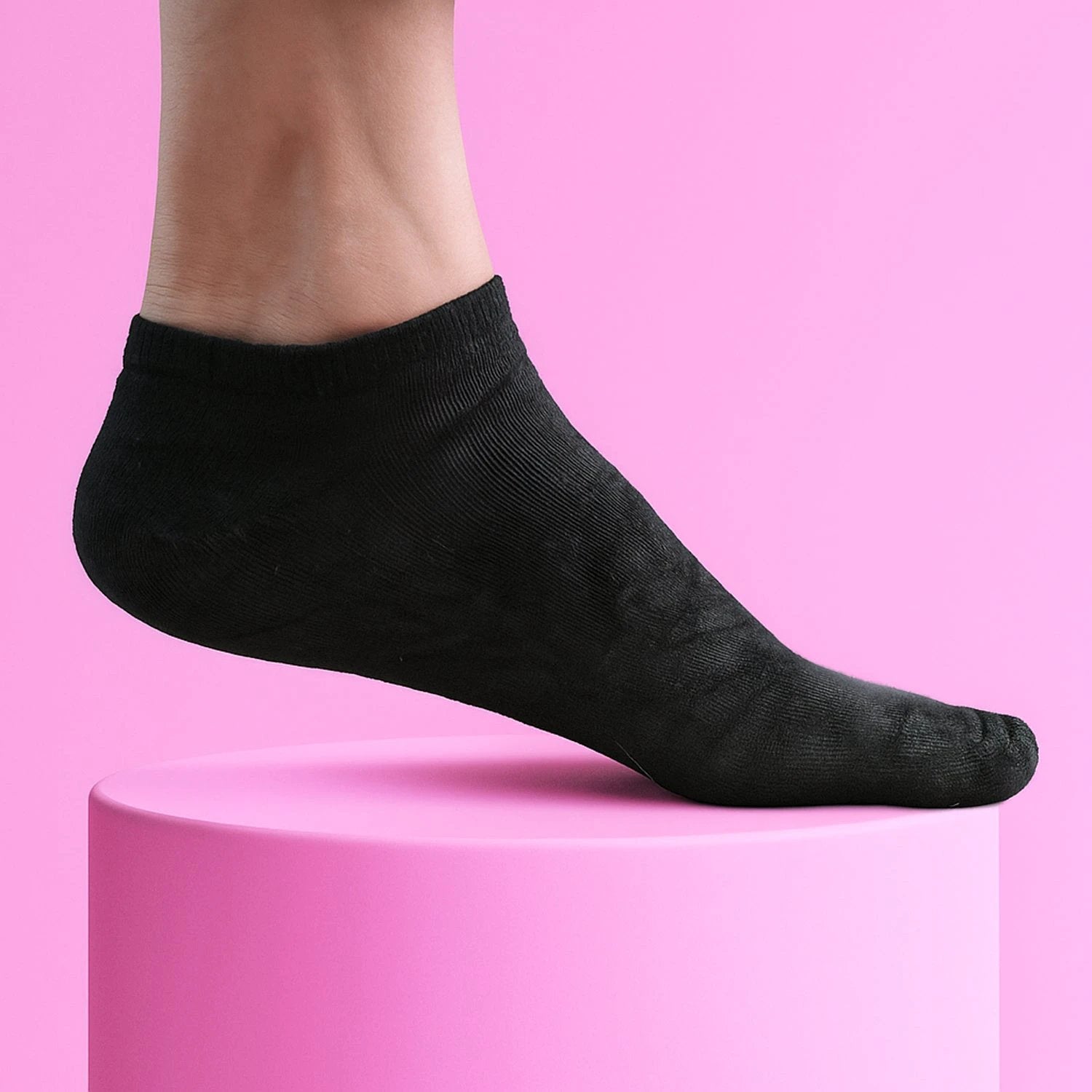 No-show Liner Socks With Anti-slip Heel Grip  (1 Pair) - 69kart