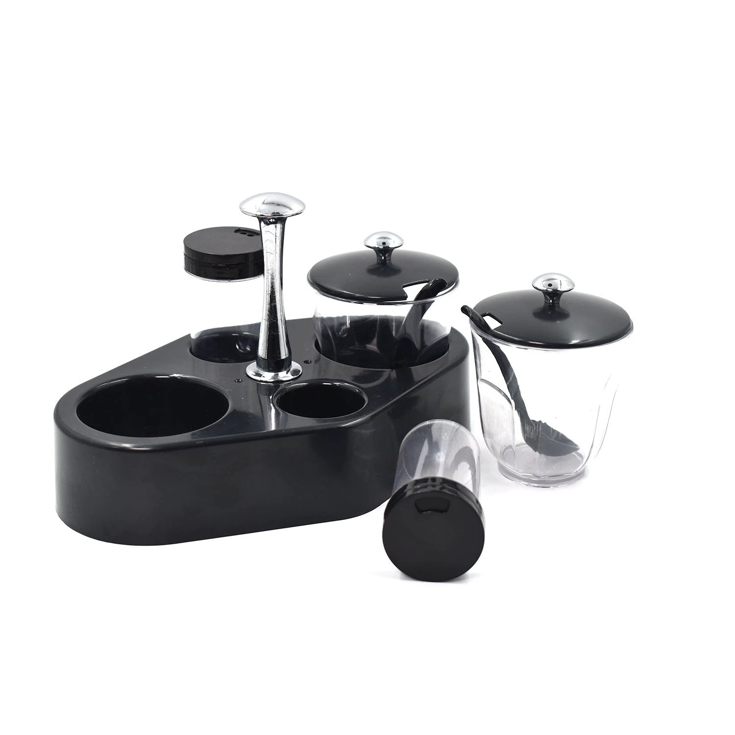 8122 Ganesh Rendy Condiment Set For Kitchen Transparent Jar For Easy To Access Spice 1 Piece Spice Set  (Plastic) - 69KART