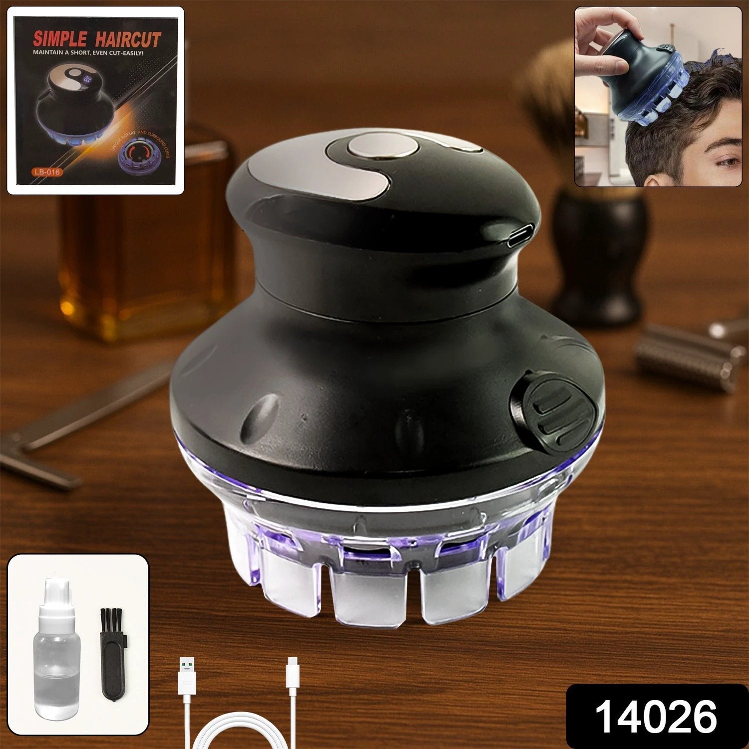 Rechargeable Electric Hair Cutting Machine (1 Pc) by Wukusy