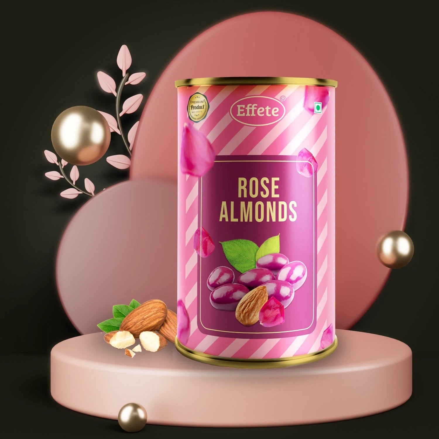 Effete Rose Almonds Chocolate - 69KART