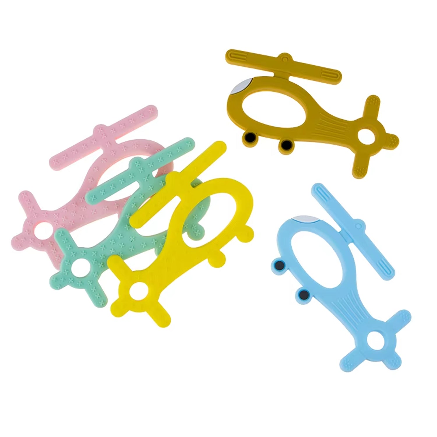 Silicone Helicopter Shape Teether For Baby