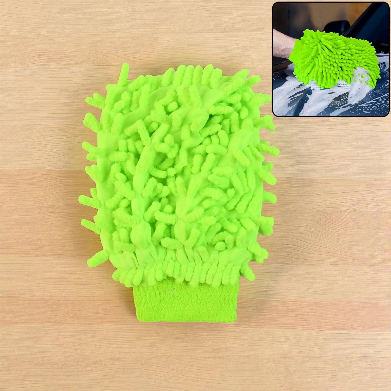 Microfiber Car Wash Glove Mitt For Carbikehome Surface by Wukusy