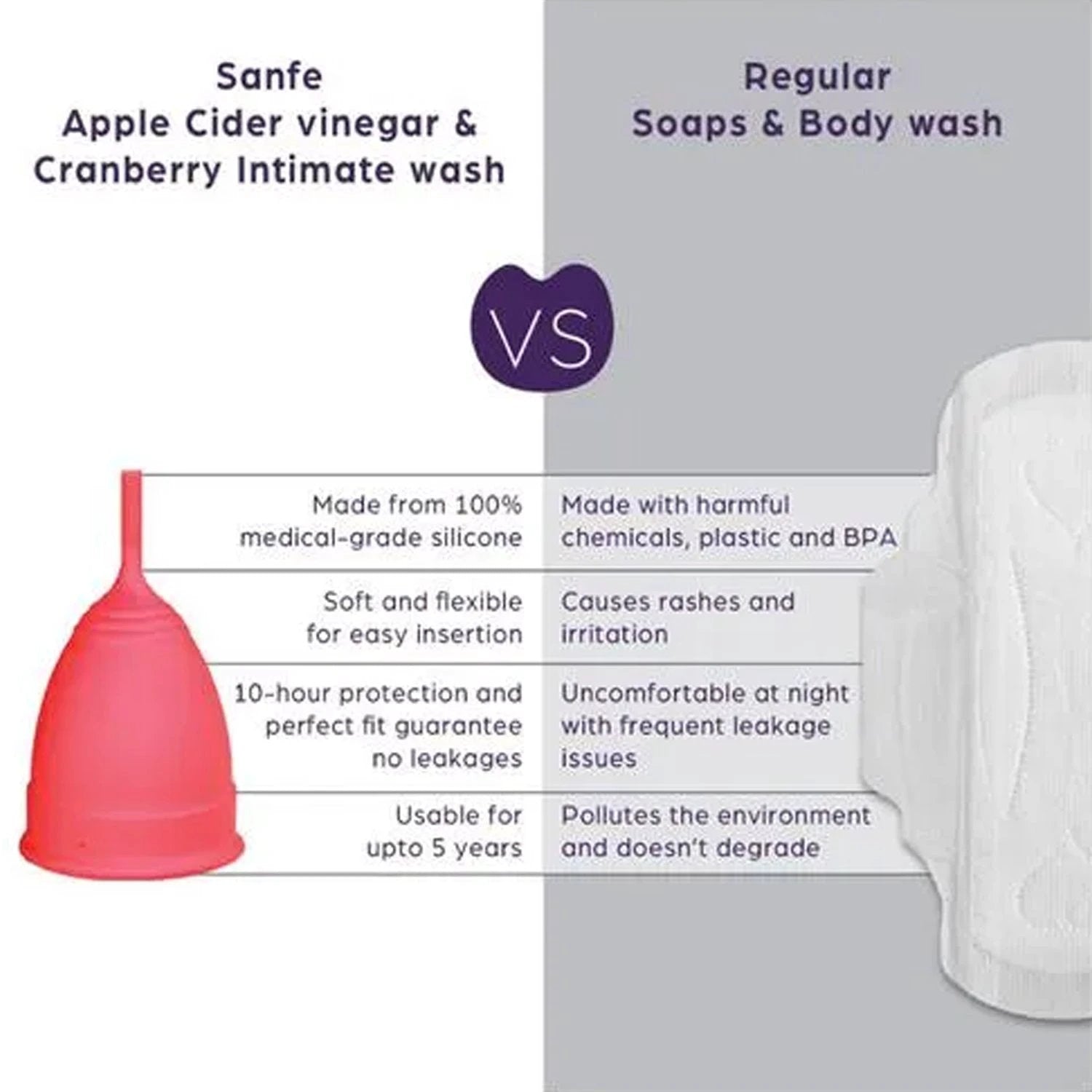 6112b Reusable Menstrual Cup Used By Womens And Girls During The Time Of Their Menstrual Cycle by Wukusy