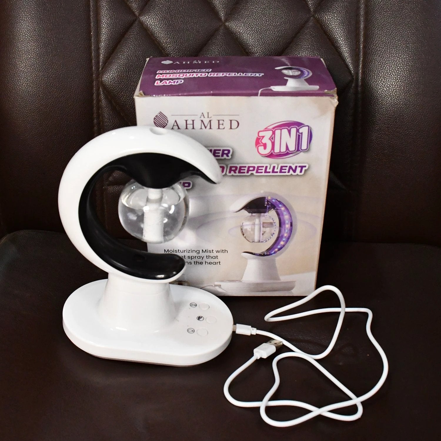3-in-1 Led Lamp With Humidifier And Mosquito Repellent (1 Pc) by Wukusy