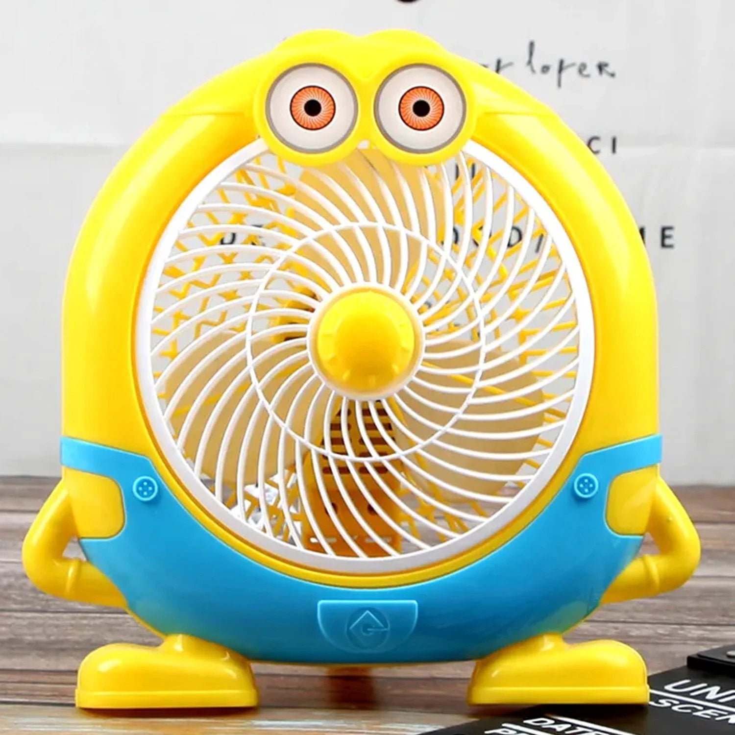 6464 Plastic Cute Mini  Cartoon Electric Usb Fan Desk Fan For Children (Battery Not Include) - 69kart