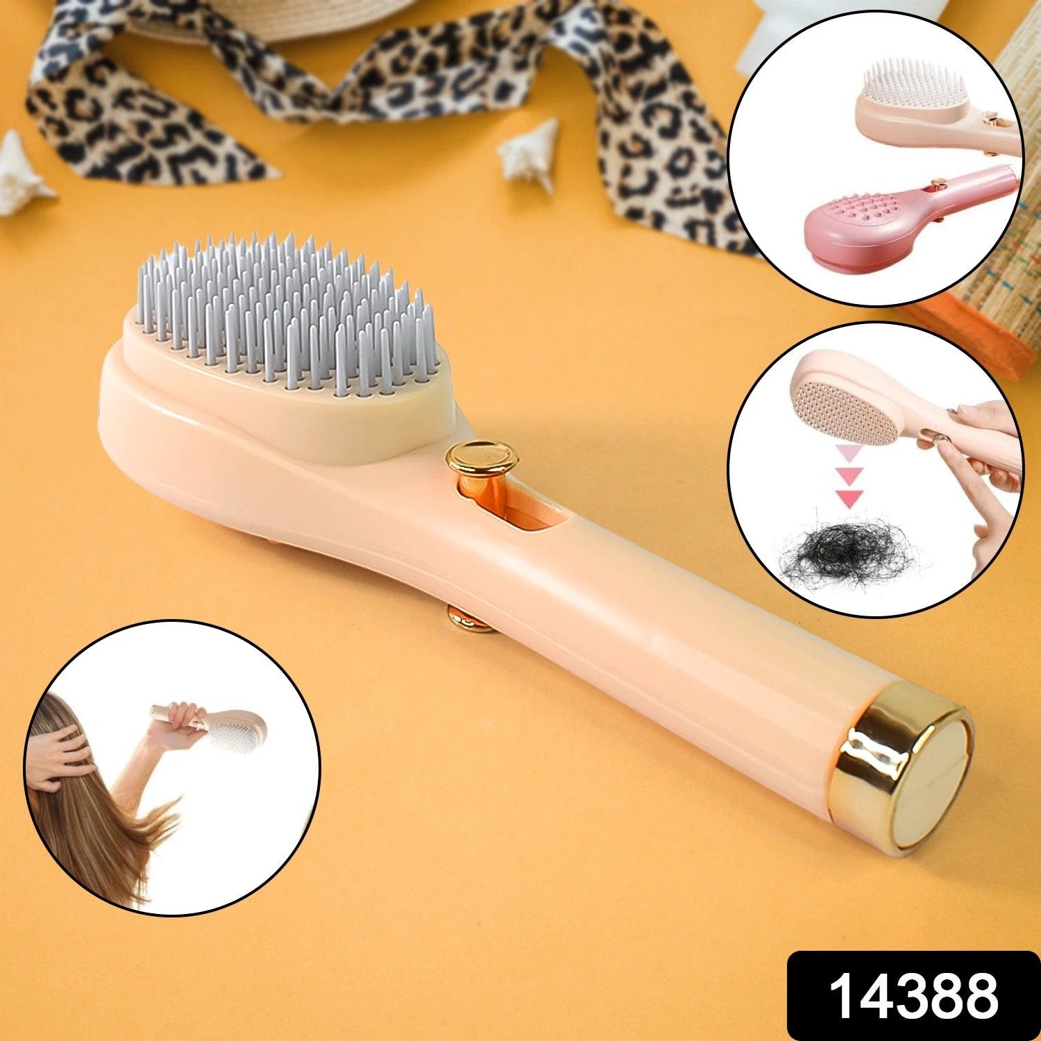 Self-cleaning Anti-static Massage Comb (1 Pc) by Wukusy