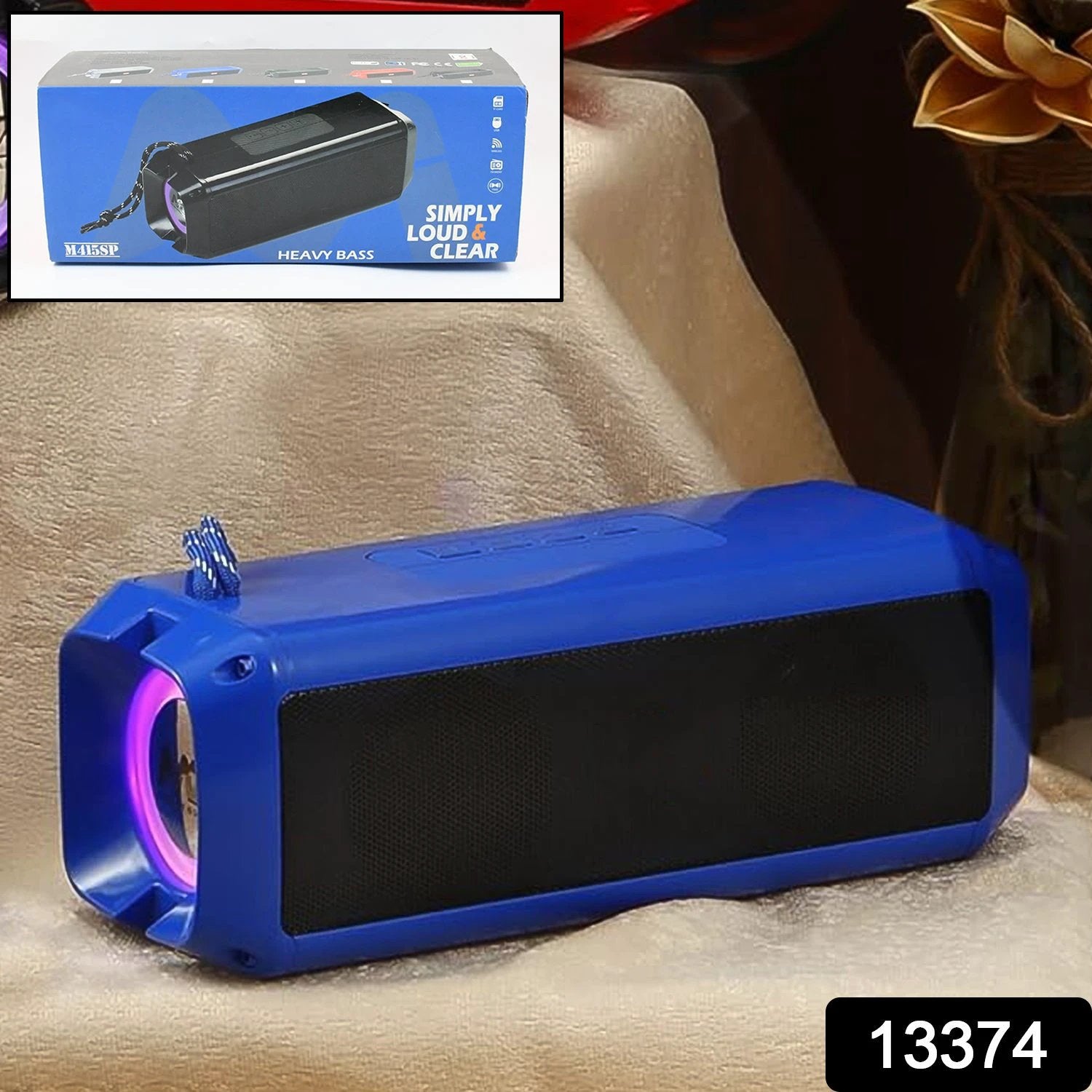 Portable Wireless Rechargeable Speaker Bluetooth Speaker (1 Pc) - 69KART