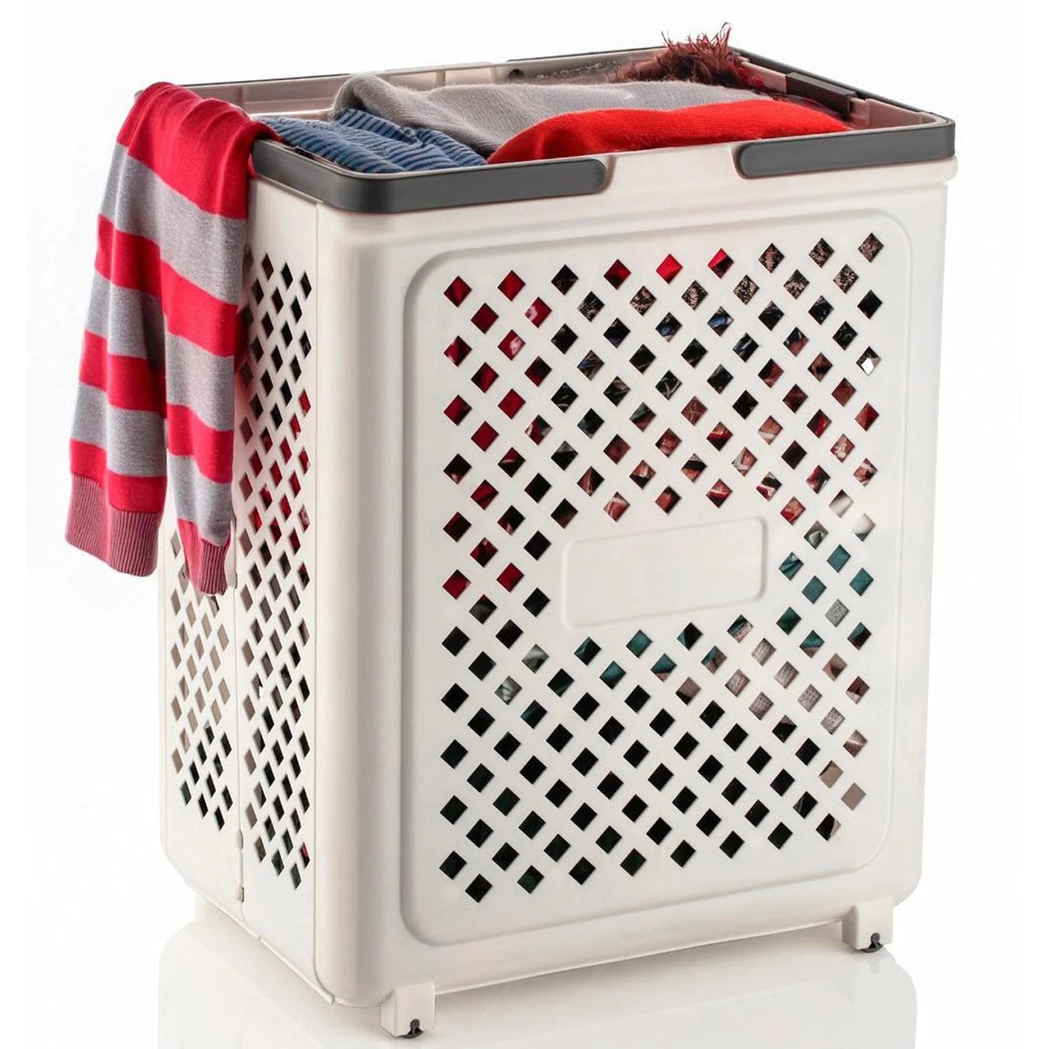 Multipurpose Foldable Laundry Basket With Wheels - 69kart