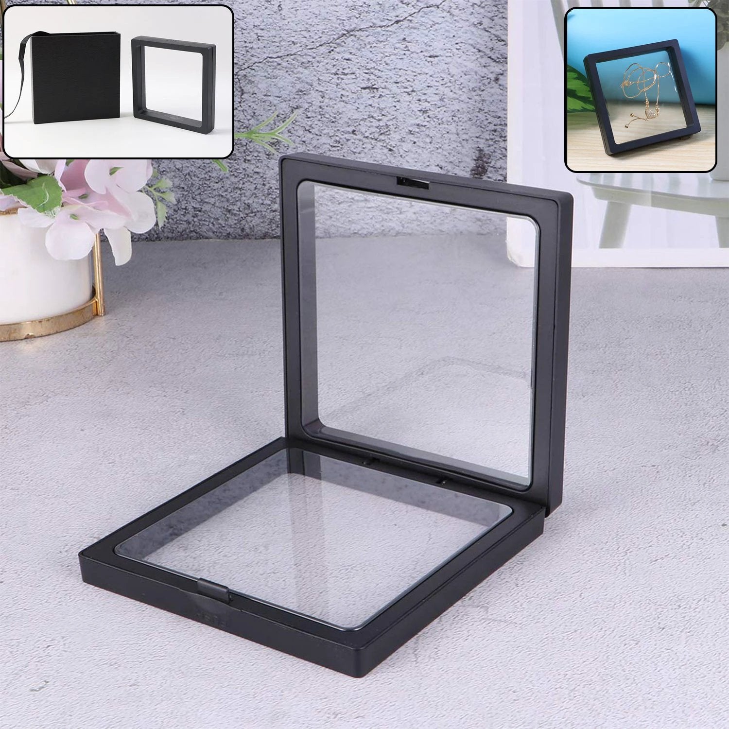 Transparent Jewellery Display Box (11x11 Cm  1 Pc) - 69kart