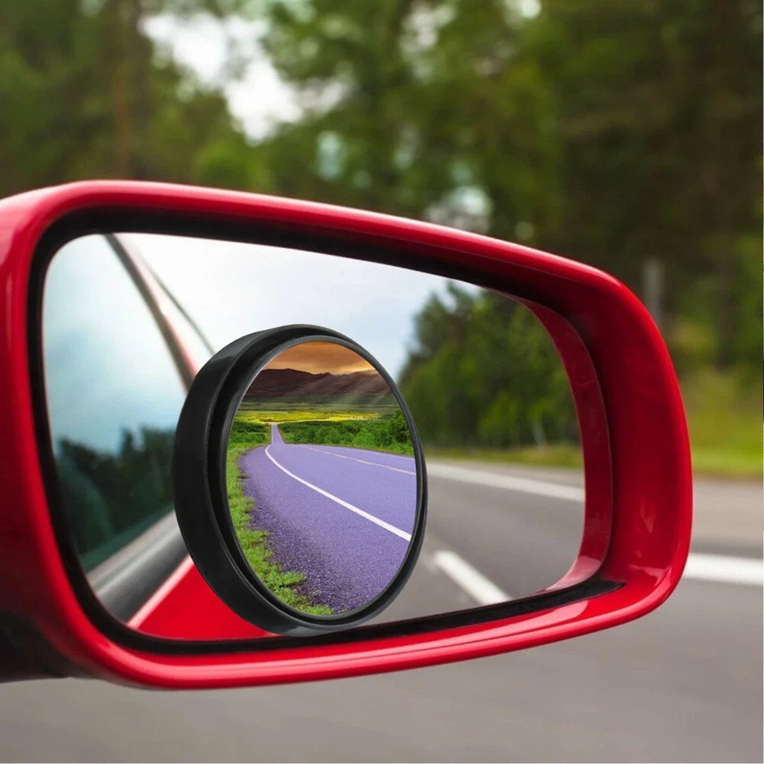 Car Blind Spot Side Mirror Black Frame - (2 Pc  Set) - 69KART