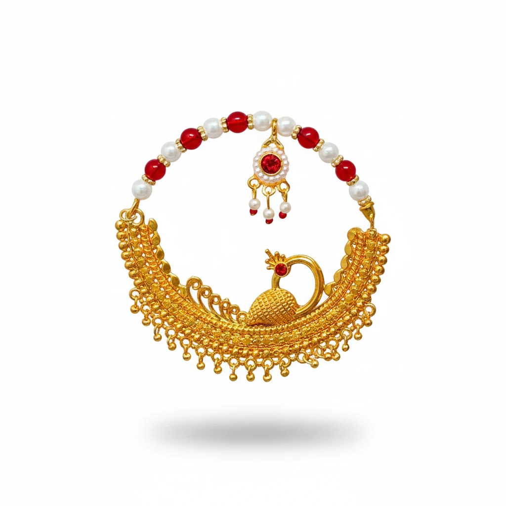 Pahadi Artificial Nath - Traditional Nose Ring Design 005 by 69KART