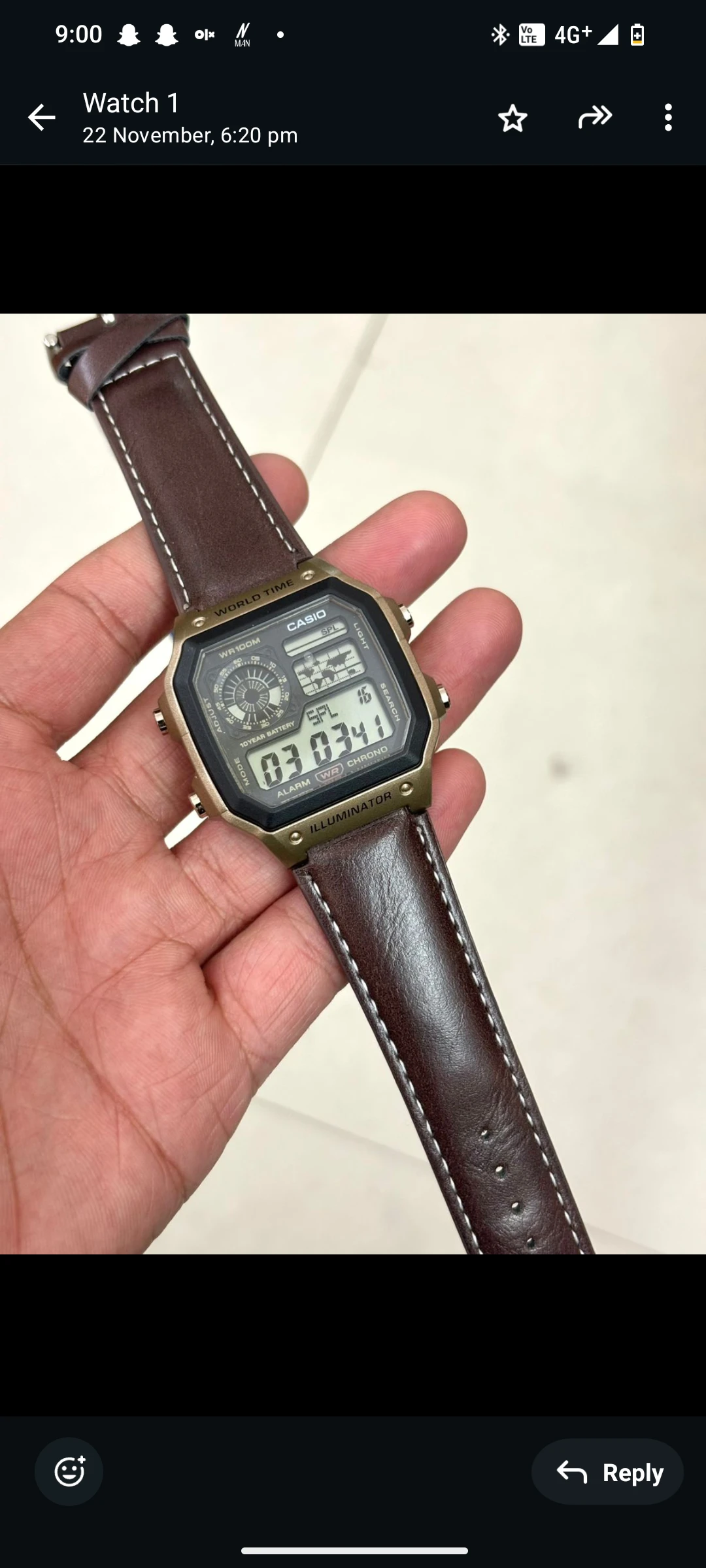 Casio Youth Digital Watch For Men & Women D383 (AE-1200WHL-5AVDF) - 69KART