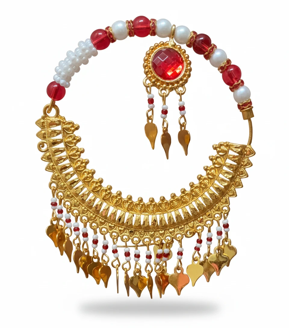 Pahadi Artificial Nath - Traditional Nose Ring Design 004 by 69KART