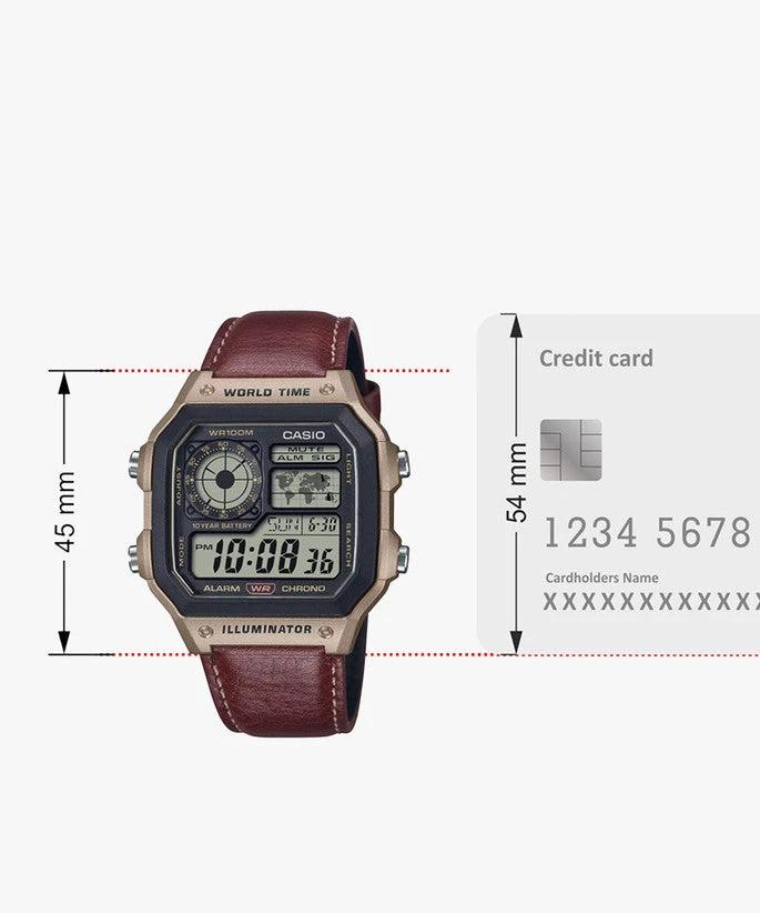 Casio Youth Digital Watch For Men & Women D383 (AE-1200WHL-5AVDF) - 69KART