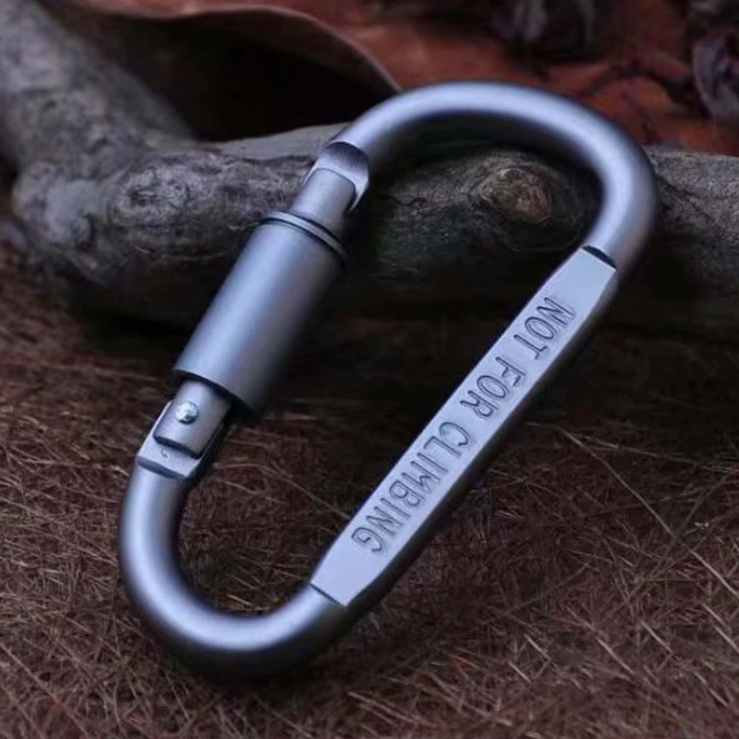 Heavy-Duty Metal Carabiner Hook with Screw Lock by Wukusy