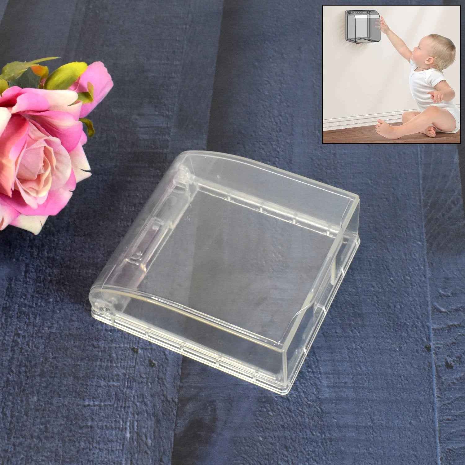 Weatherproof Outlet Cover for Outdoor Plug and Receptacle Protection - Clear (1 Pc) - 69KART