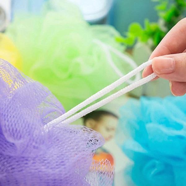1462b Bath Sponge Round Loofah And Back Scrubber For Men And Women by Wukusy
