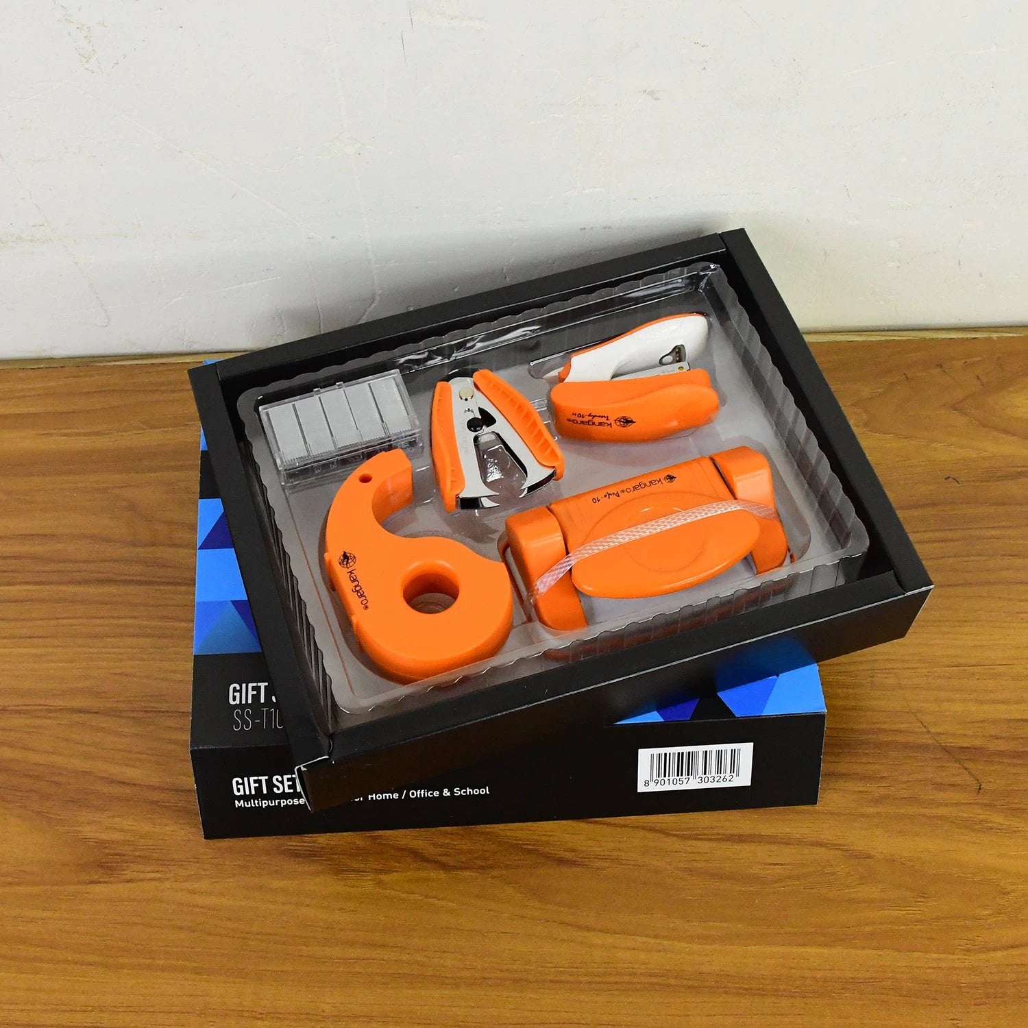 Kangaro 5-in-1 Stationery Gift Set With Stapler Staples Staple Remover Tape Dispenser by Wukusy