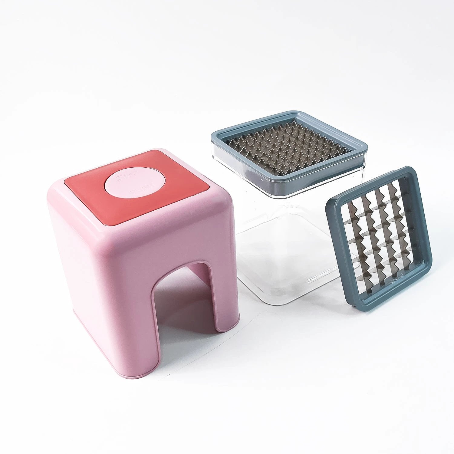 Apex Heavy Duty Potato Chipser Vegetable Chopper With Dual Blade Set by Wukusy