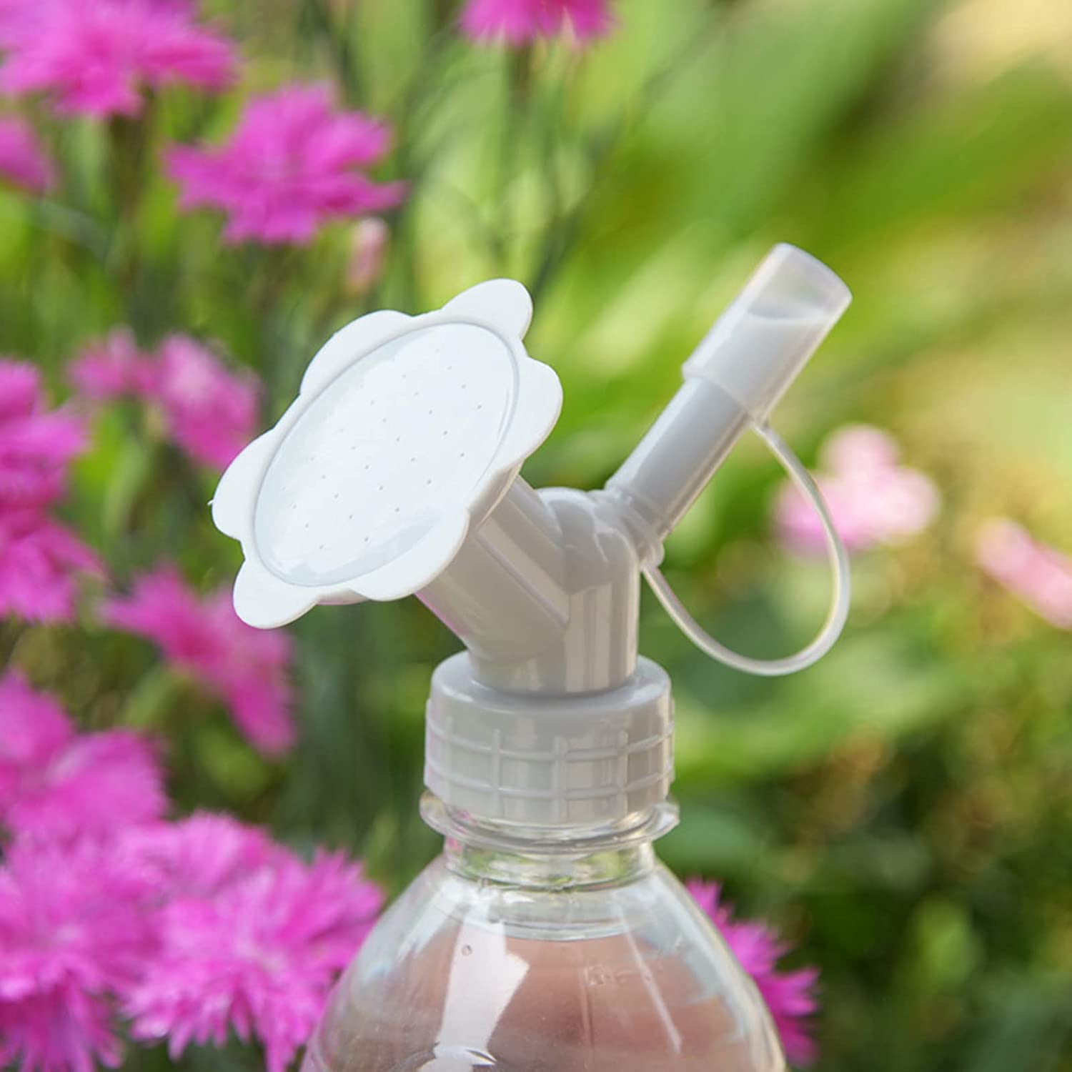 2 In 1 Bottle Cap Sprinkler Dual Head Bottle Watering Spout Double Ended Bottle Watering Nozzle  Watering Can Nozzle For Indoor Seedlings Plant Garden Tool