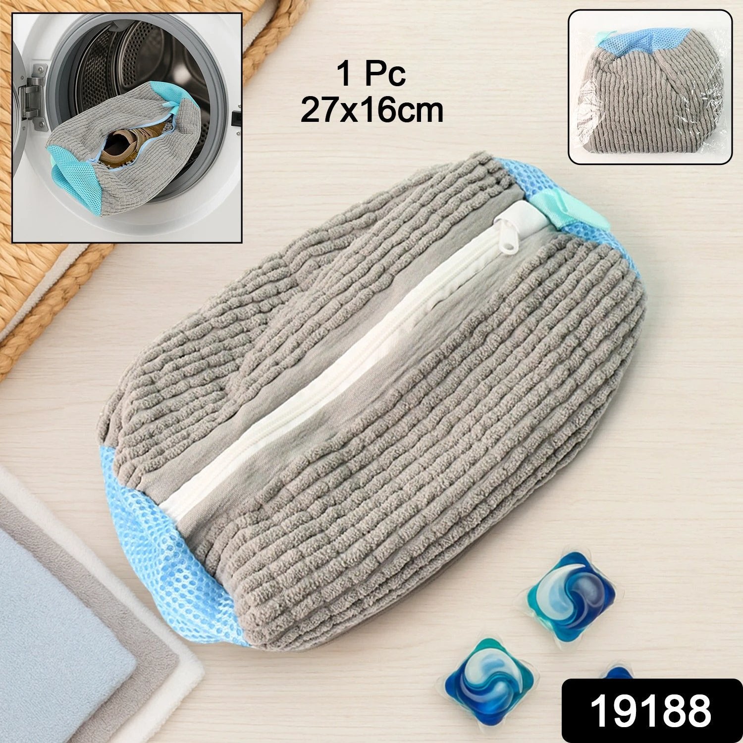 Heavy-duty Reusable Shoe Washing Bag For Washing Machine (1 Pc) - 69kart