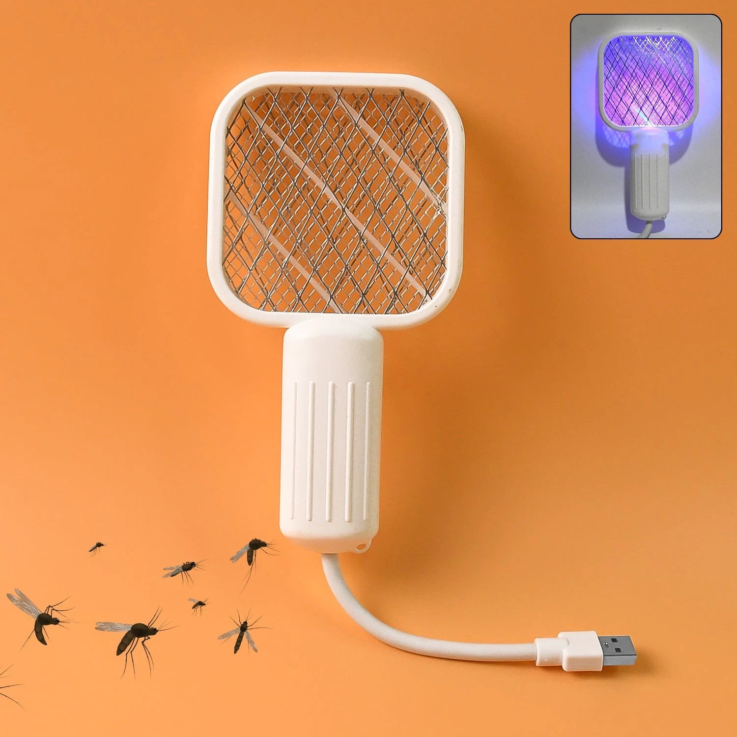 Rechargeable Electric Mosquito Swatter Racket by Wukusy