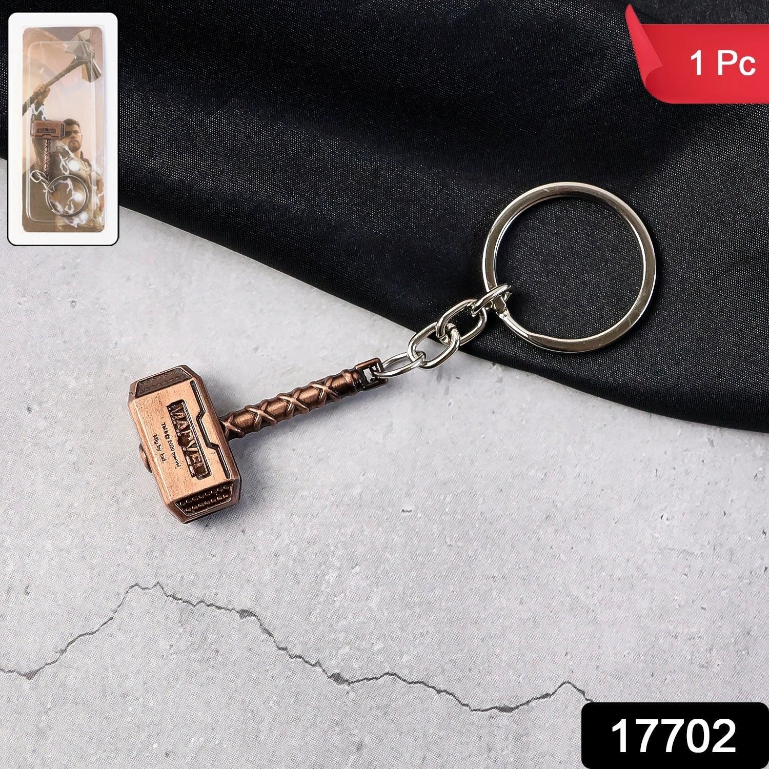 Metal Hammer Shape Keychain (1 Pc) - 69KART