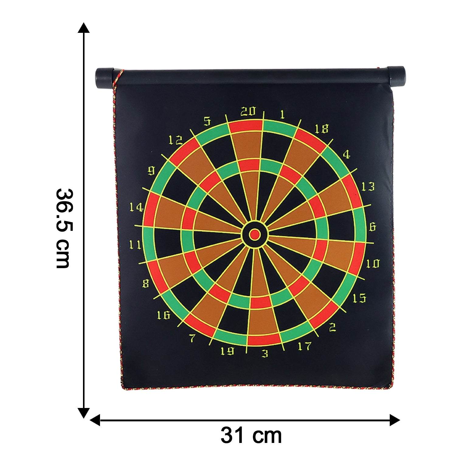 Magnetic Roll-up Dartboard Game - (12-inch  Set)