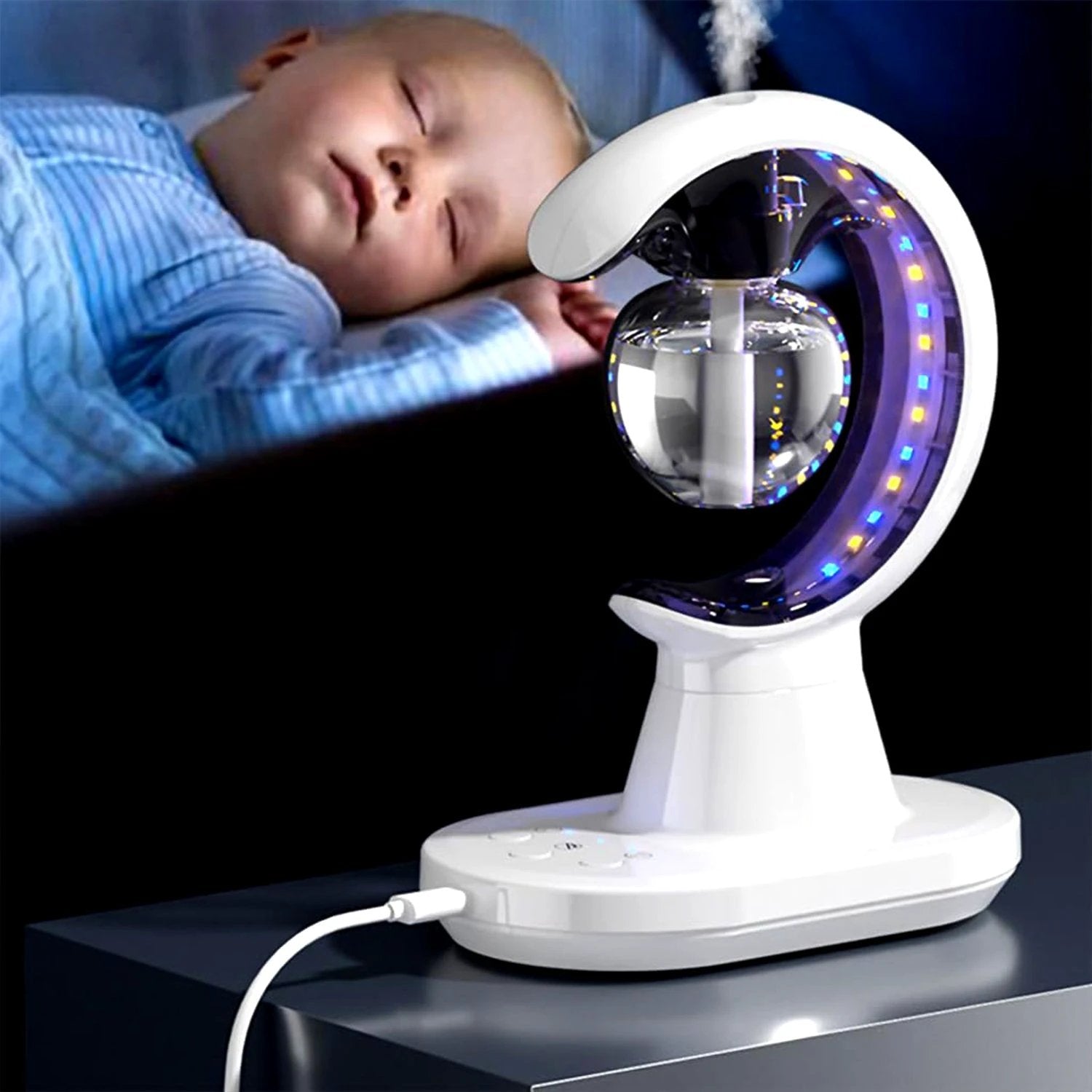 3-in-1 Led Lamp With Humidifier And Mosquito Repellent (1 Pc) by Wukusy