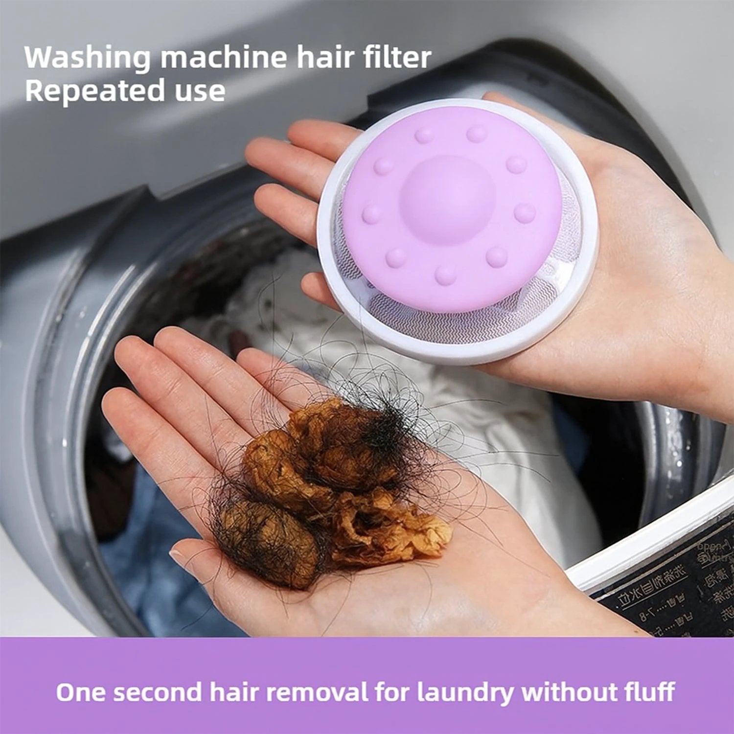 Floating Washing Machine Lint Mesh Filter Bag (1 Pc) by Wukusy