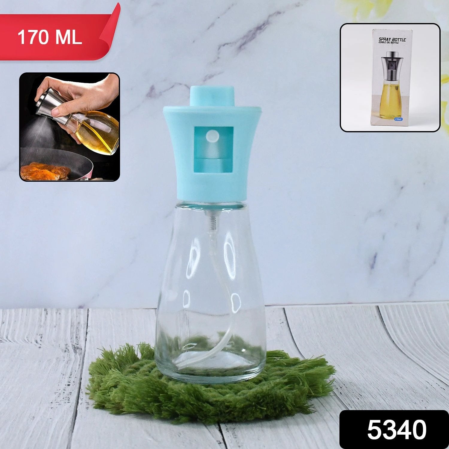 5340 Oil Dispenser Bottle Oil And Vinegar Cruet Oil Sprayer Dispenser Olive Oil Dispenser 170 Ml Mist Oil Spray Bottle For Cooking With Plastic - 69KART