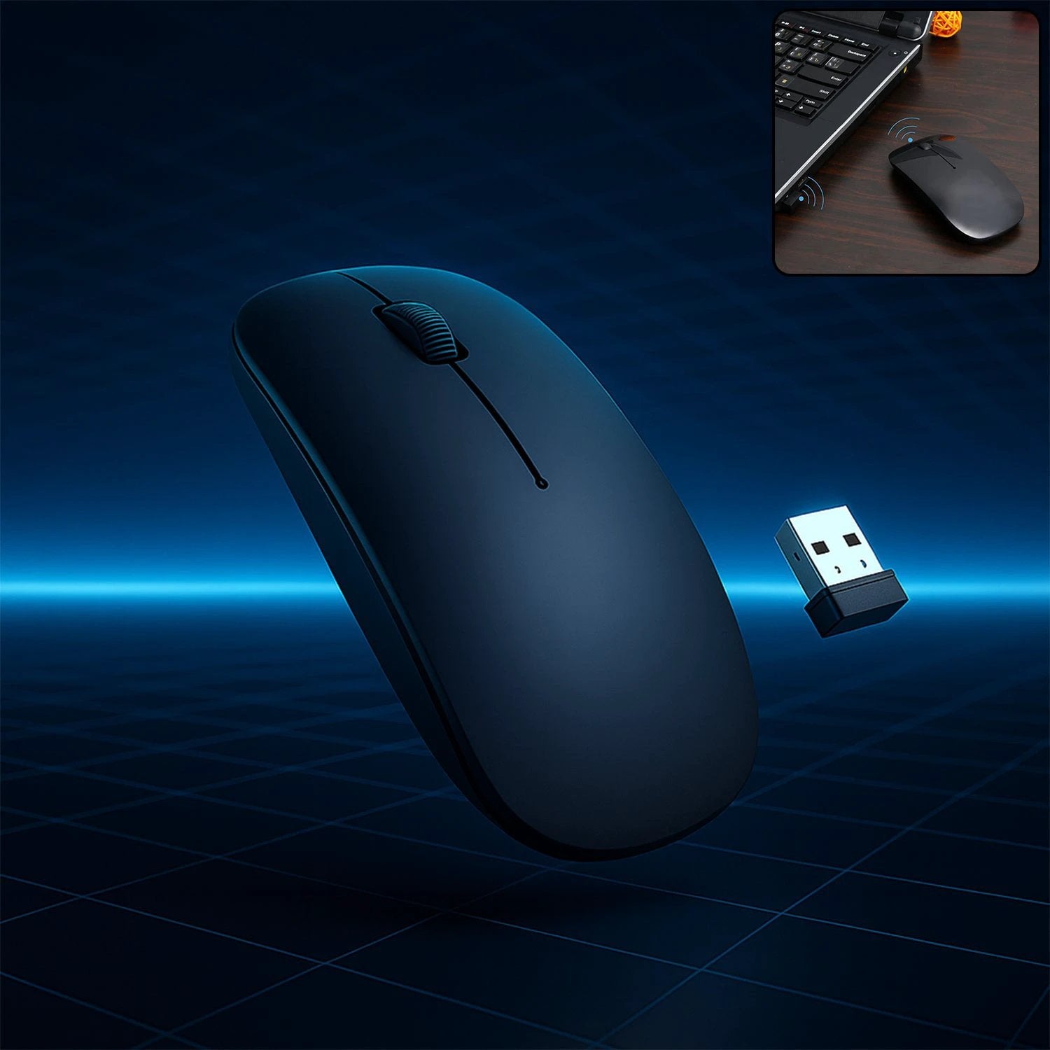 6077 Wireless Mouse For Laptoppcmacipad Procomputer - 69KART