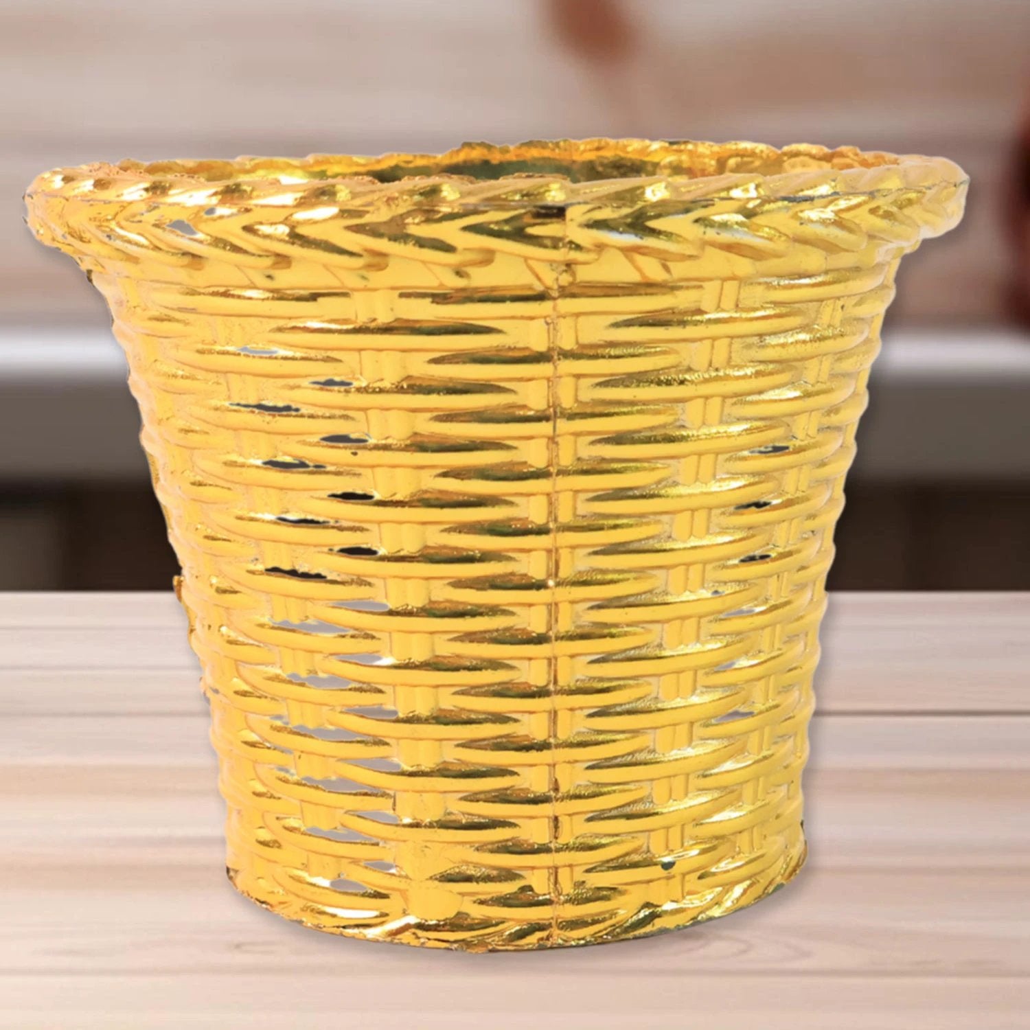 Plastic Flower Valencia (Pot) Home And Outdoor (4 Pc) - 69KART