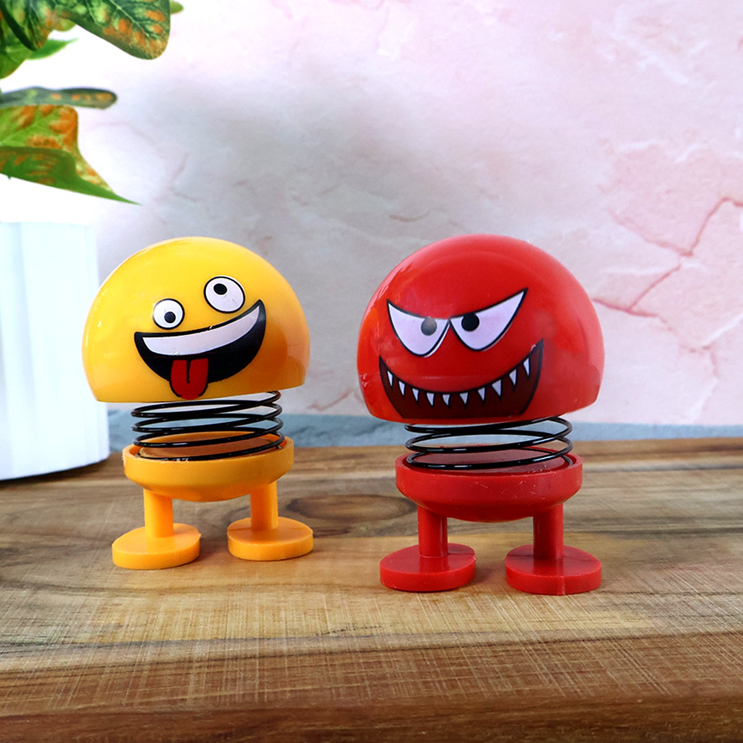 Spring Emoji Bobble Head Dolls - (6 Pc Set)