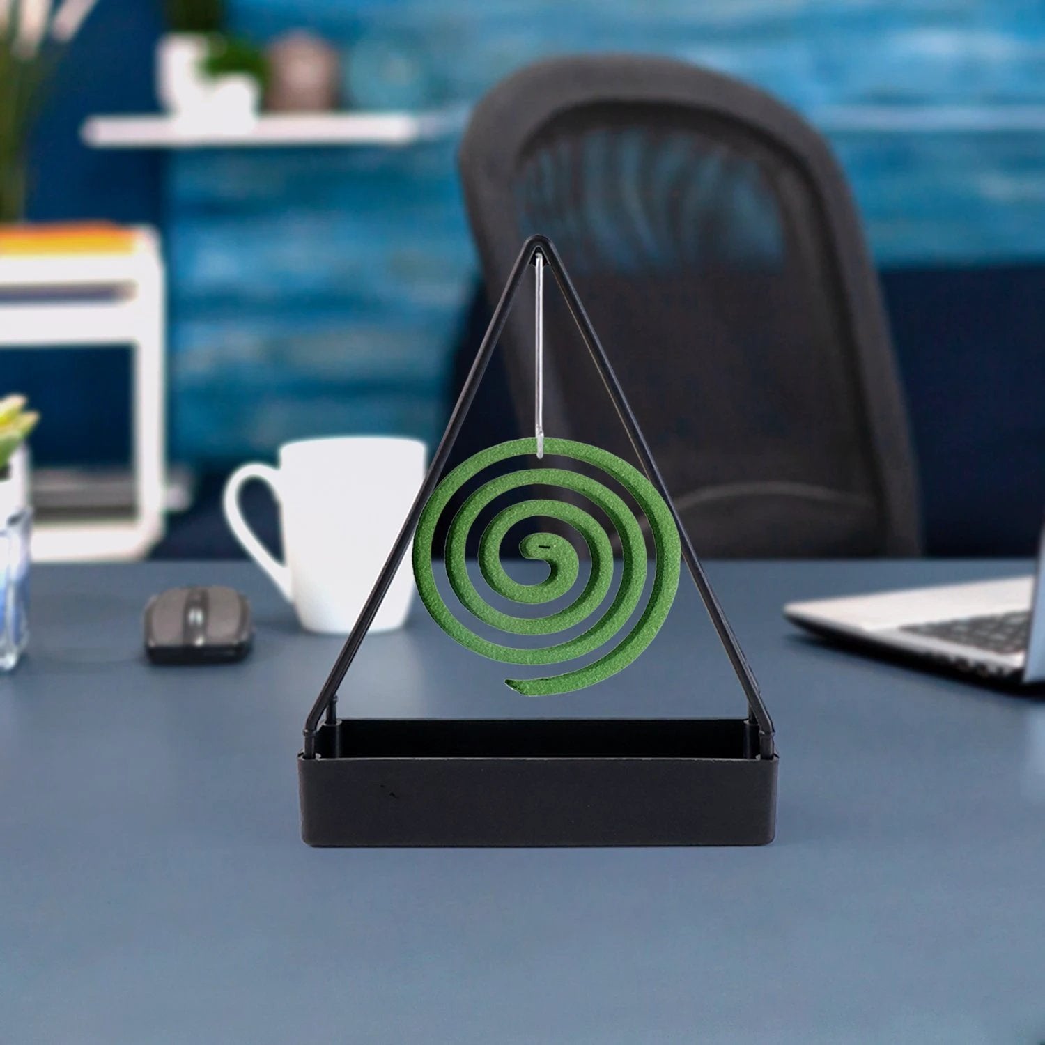 Compact Triangle Mosquito Coil Stand (1 Pc) by Wukusy
