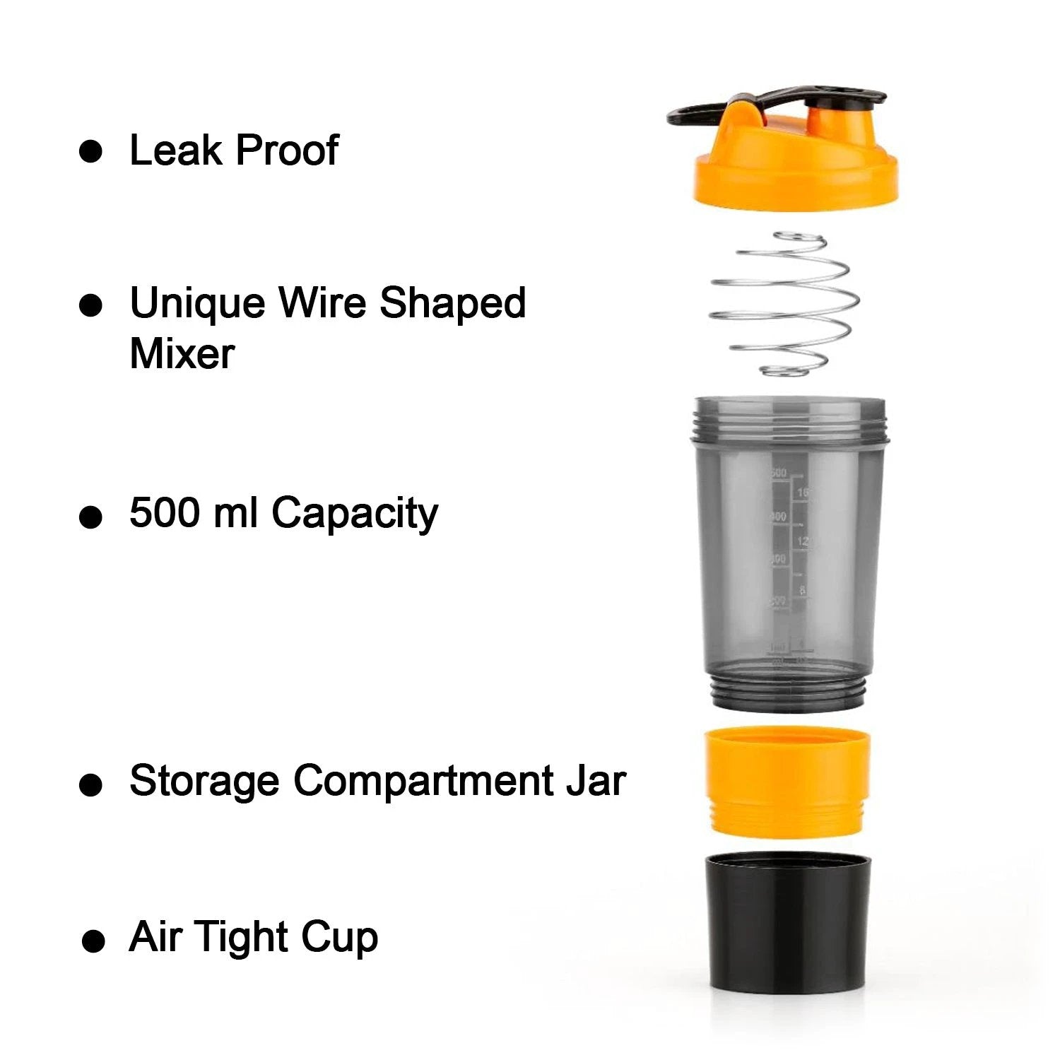 4857 Gym Shaker Bottle Shakers For Protein Shake by Wukusy
