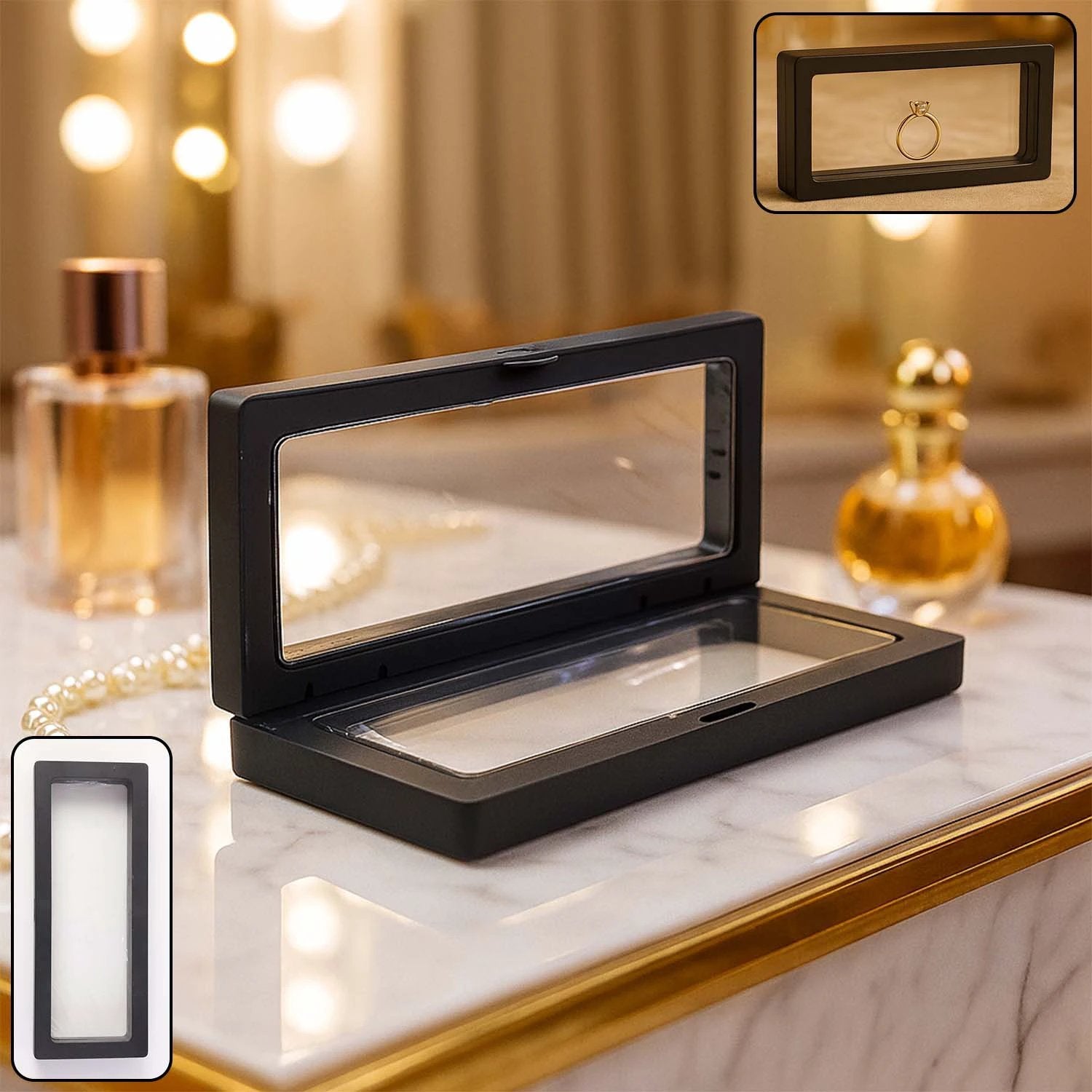 Transparent Jewellery Display Box (18x7 Cm  1 Pc) - 69kart