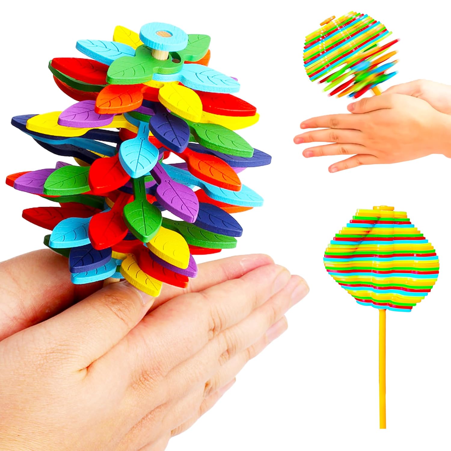 Spin Flower Candy Rotating  Spinning Toy (1 Pc)