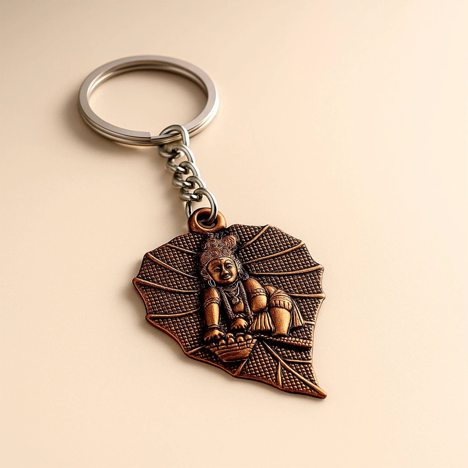 Premium Antique-Finish Metal Keychain by Wukusy