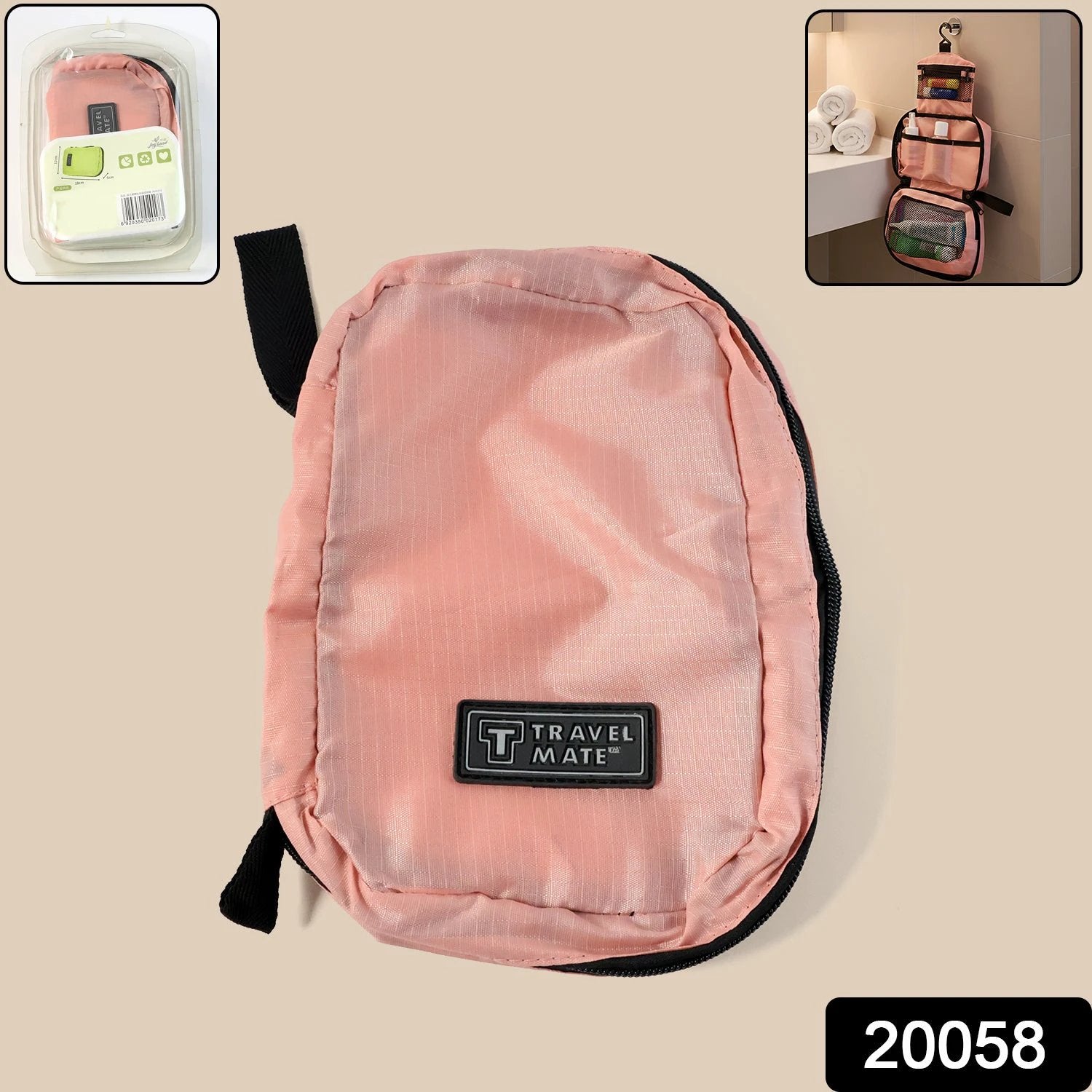 Premium Travel Mate Hanging Toiletry Bag (1 Pc) by Wukusy