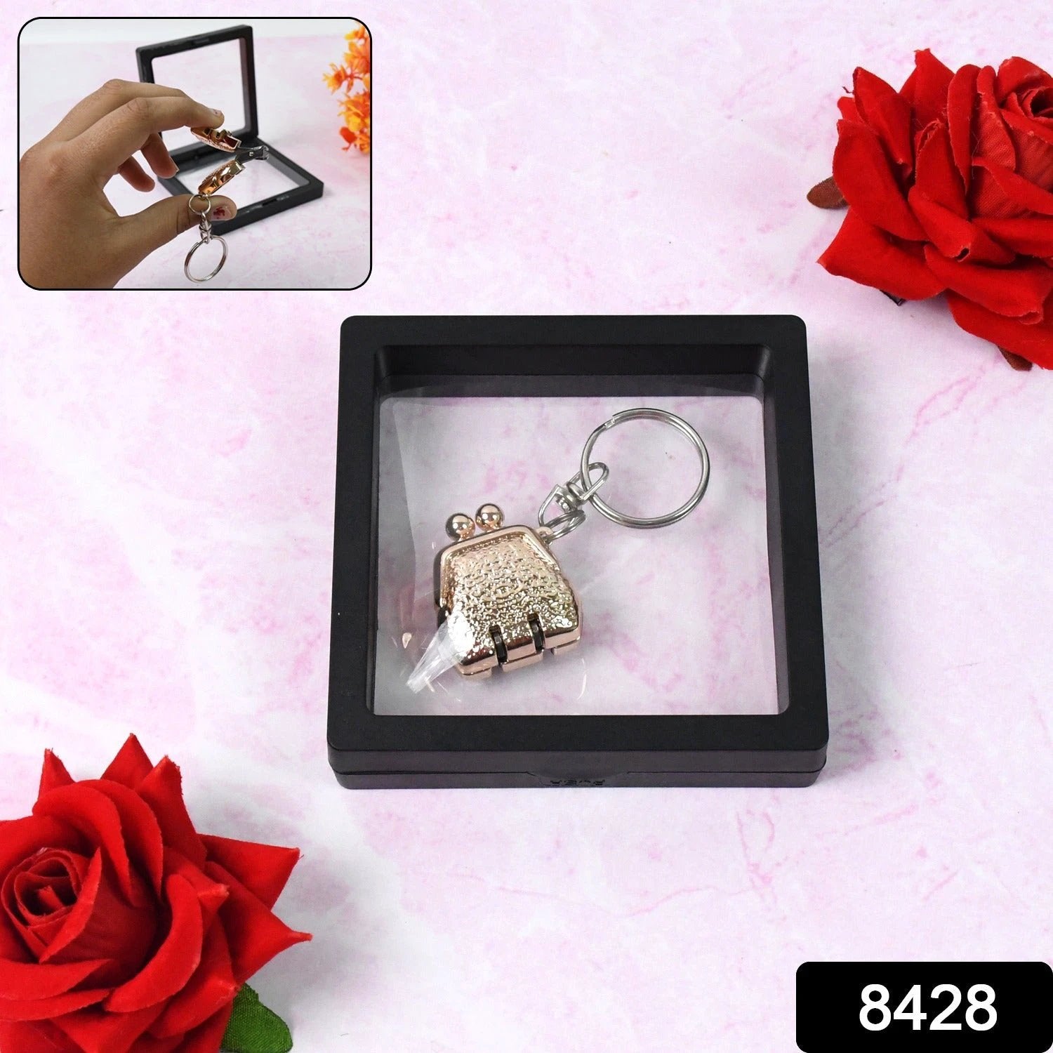 Nail Clipper Keychain With 3d Floating Frame Display Case (1 Set) by Wukusy