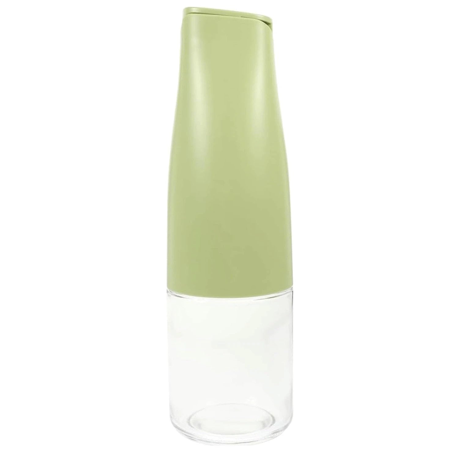 8214 Oil Dispenser 500ml Cooking Oil Dispensing Cruets Oil Bottle With Automatic Open Lid Kitchen Glass Oil Pot Cooking Oil Bottle For Kitchen Grilling Frying (500 Ml) - 69kart