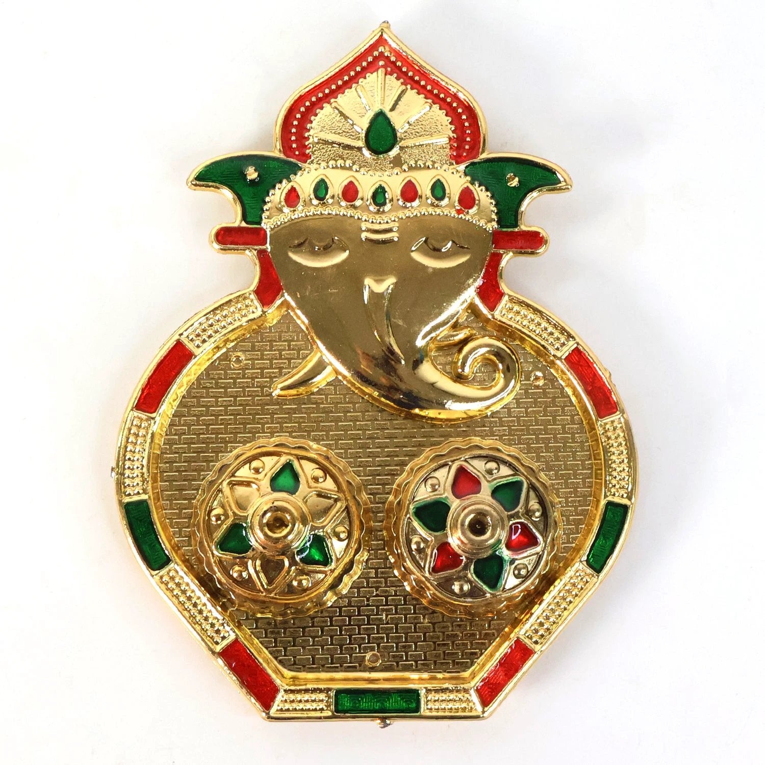 Ganesh Design Decorative Kumkum Box - (1 Pc) - 69kart