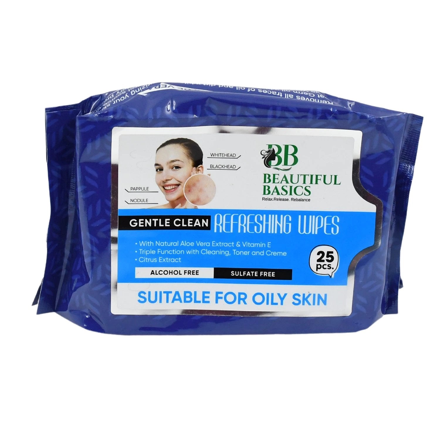 Refreshing Wet Wipes For Face Facial Cleansing Refreshing Skin Hydration Soothing For Skin Ph Balance Alcohol Free Nourishing With Fruit Extract 25 Wipes by Wukusy